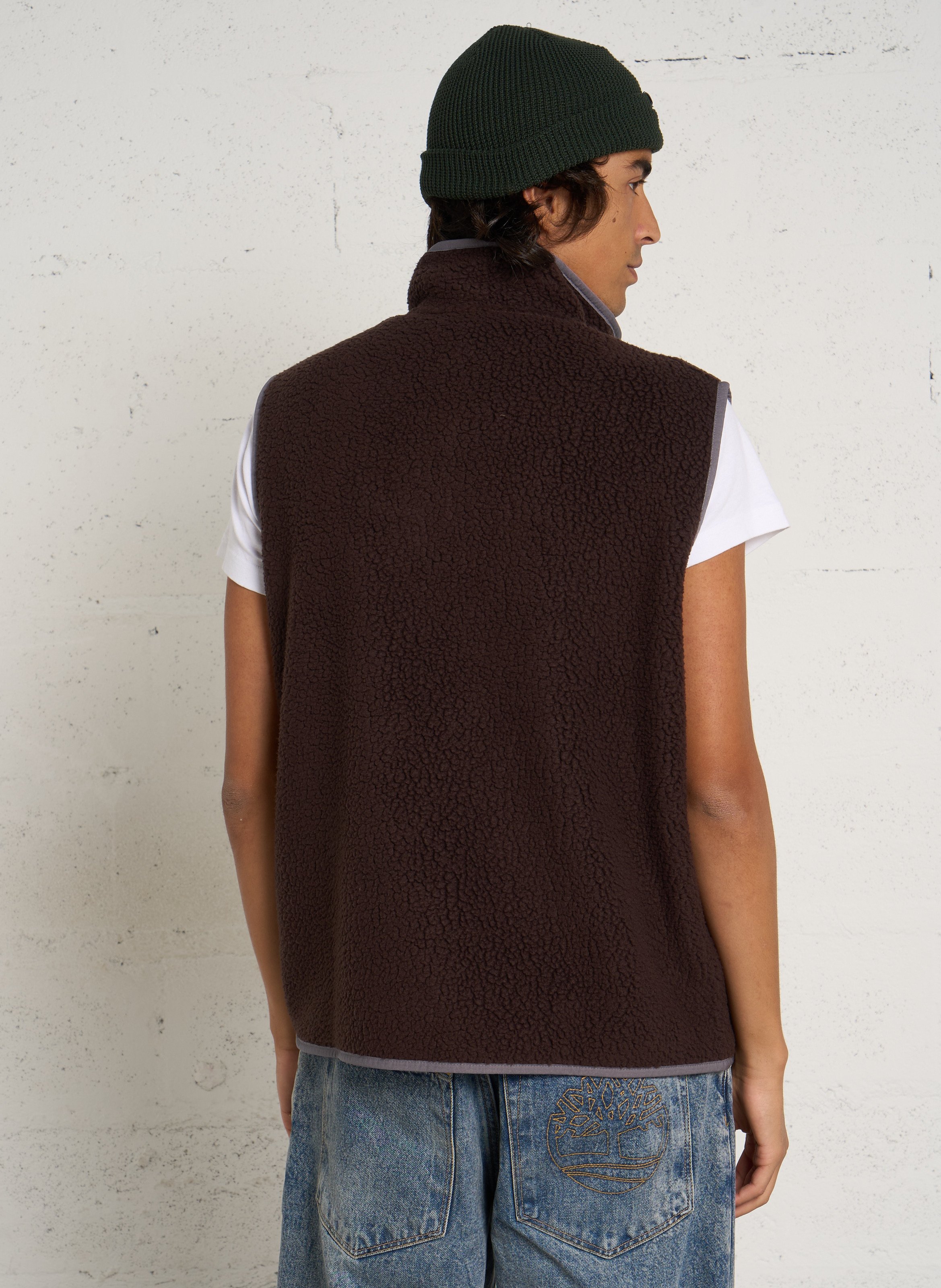 Gerade Fleecejacke mit Stehkragen PATAGONIA Braun