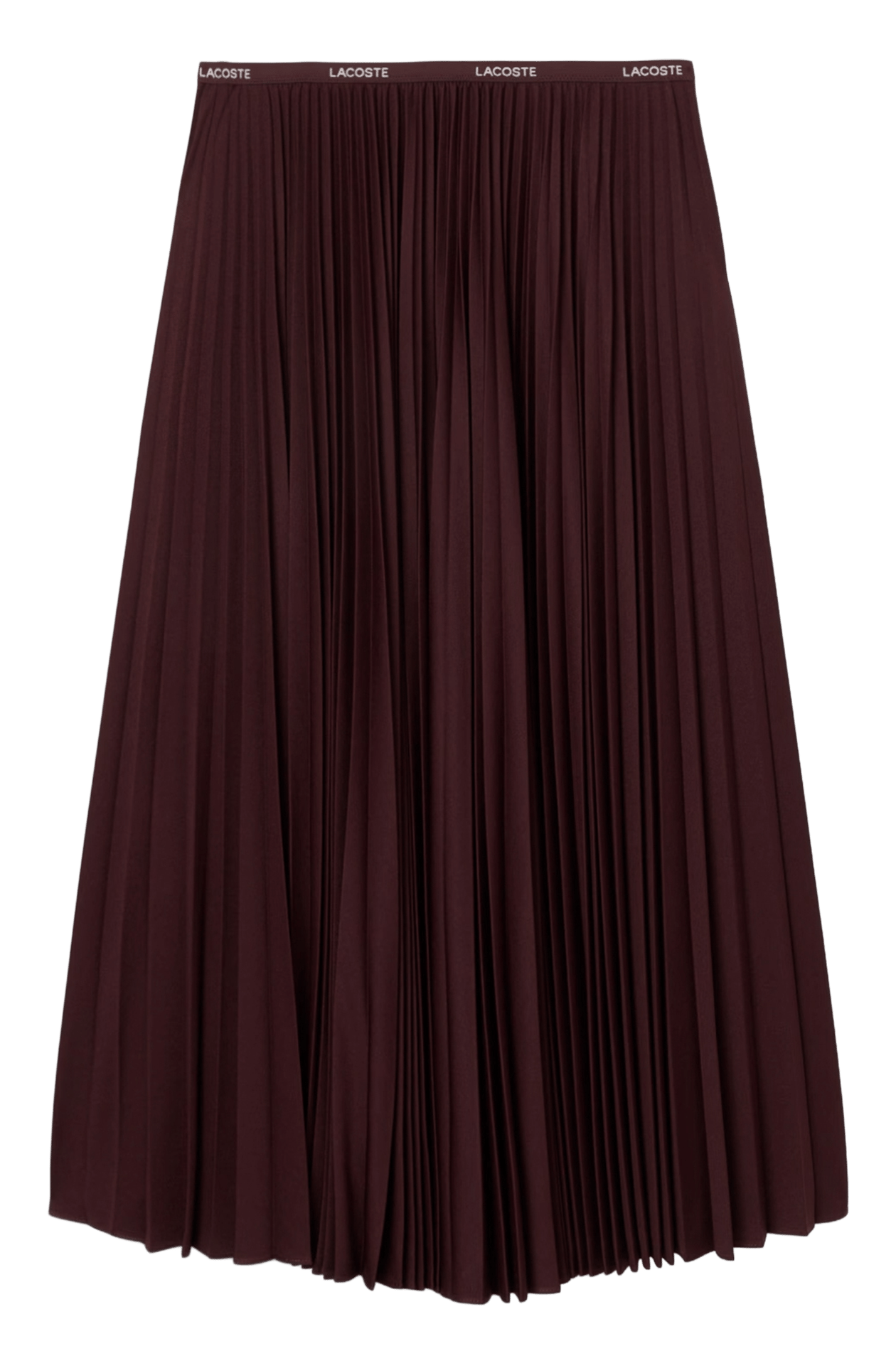 Midi geplooide rok | Rood LACOSTE Dames