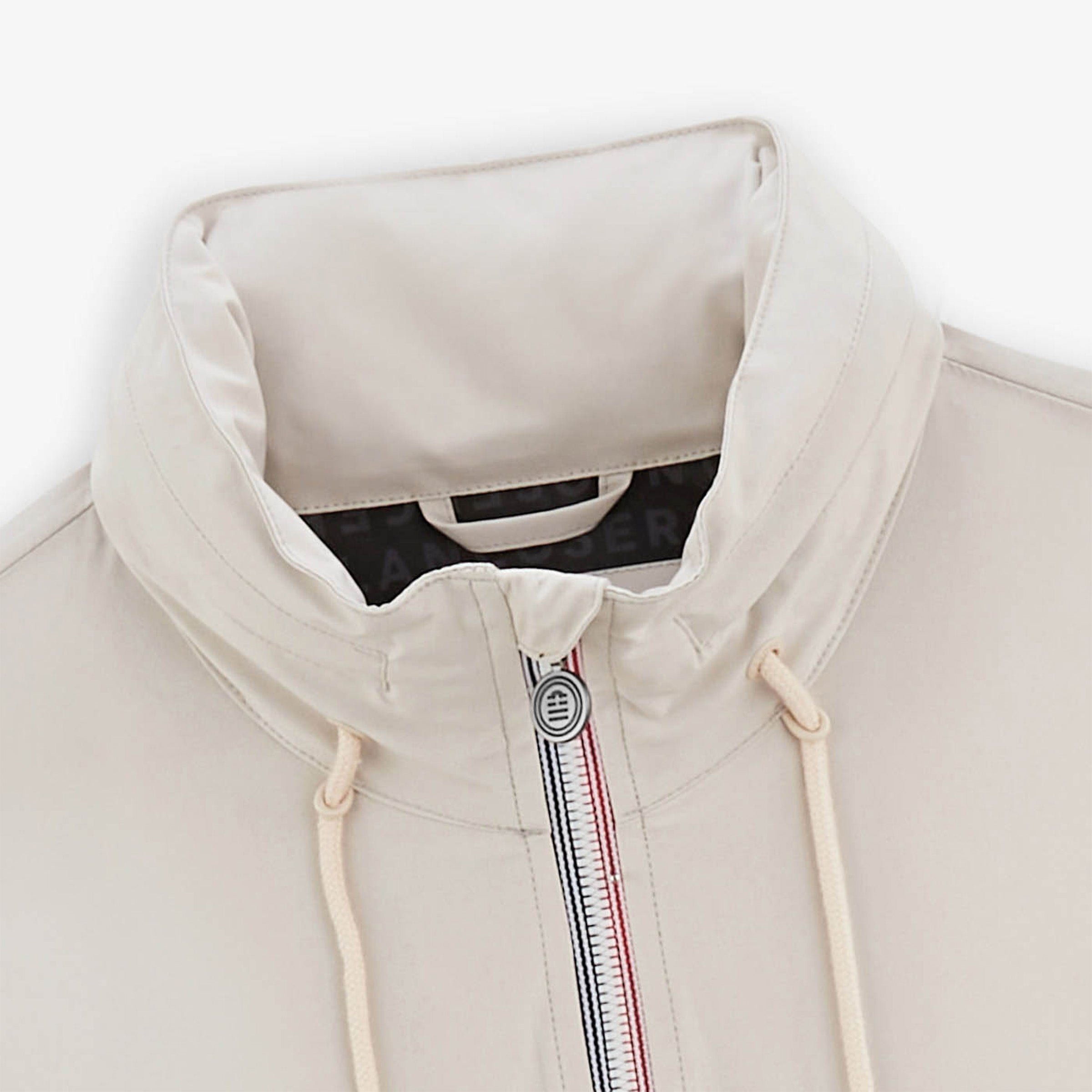 High-neck zippered jacket SERGE BLANCO White