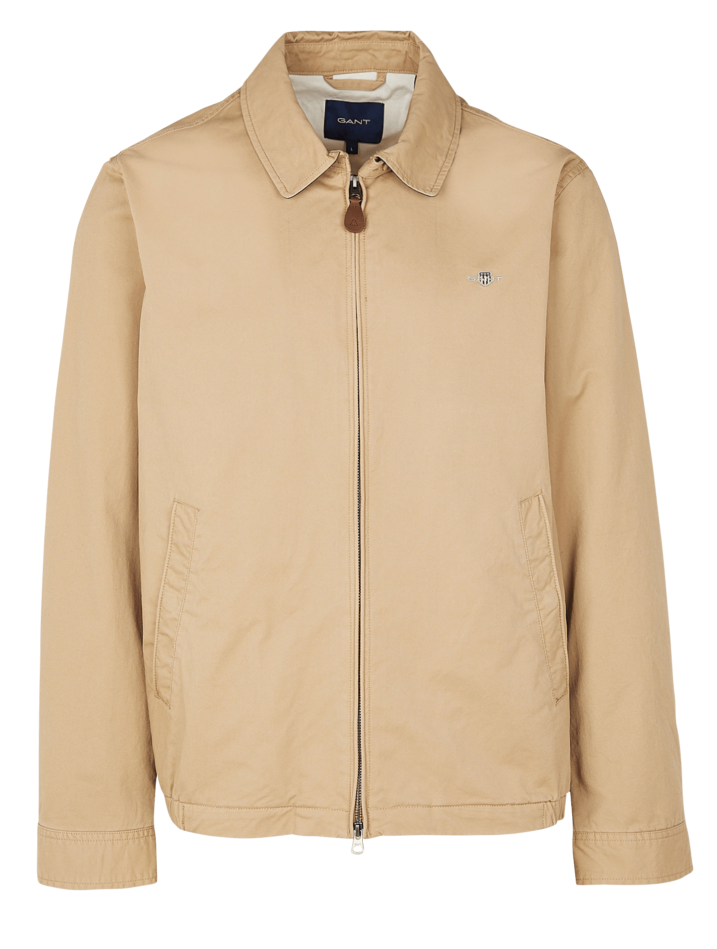 Jacket Cazadora Gant Chaqueta De Algodón Con Cuello Clásico Khaki