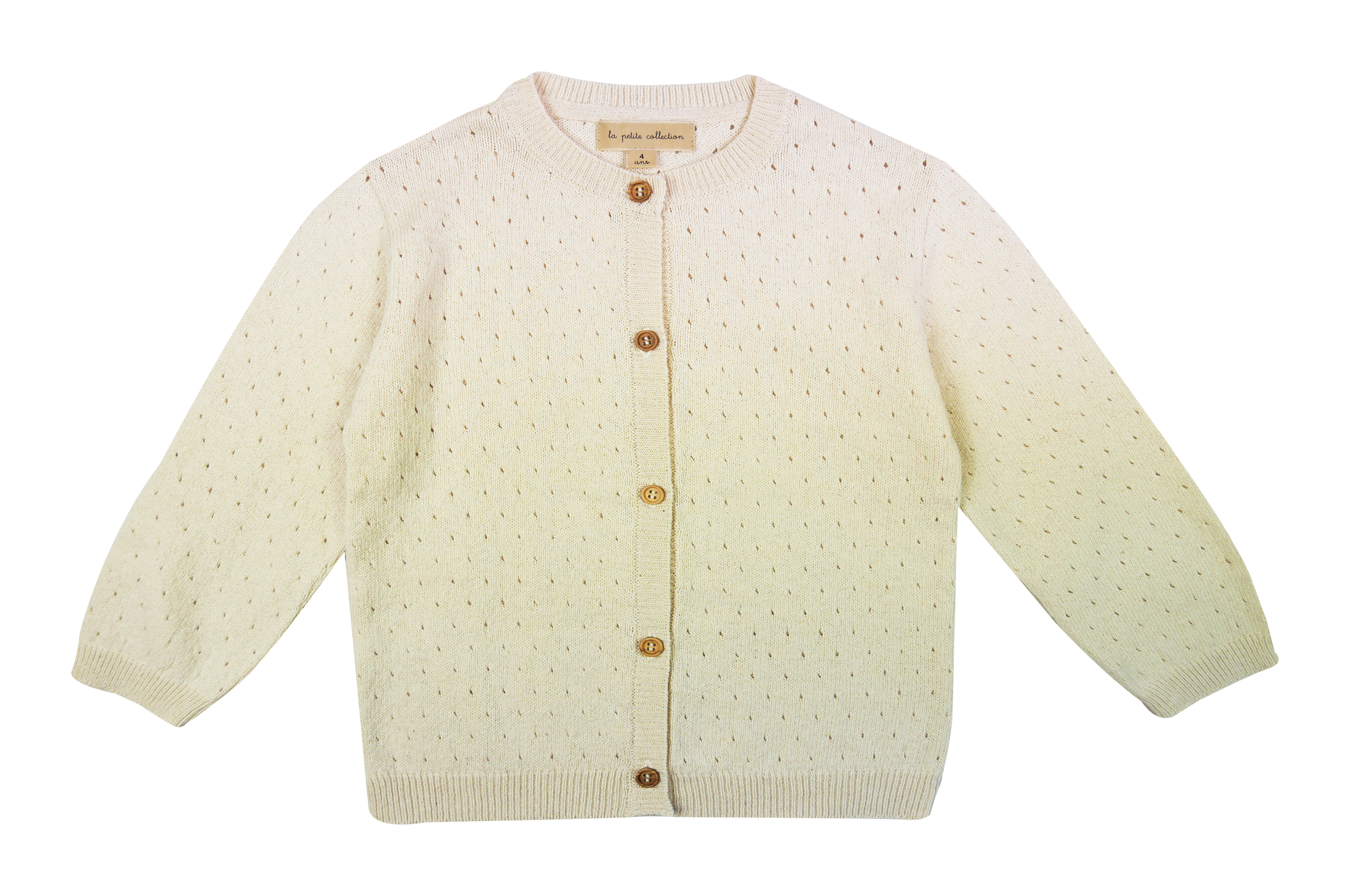 Gilet boutonné en coton LA PETITE COLLECTION Blanc