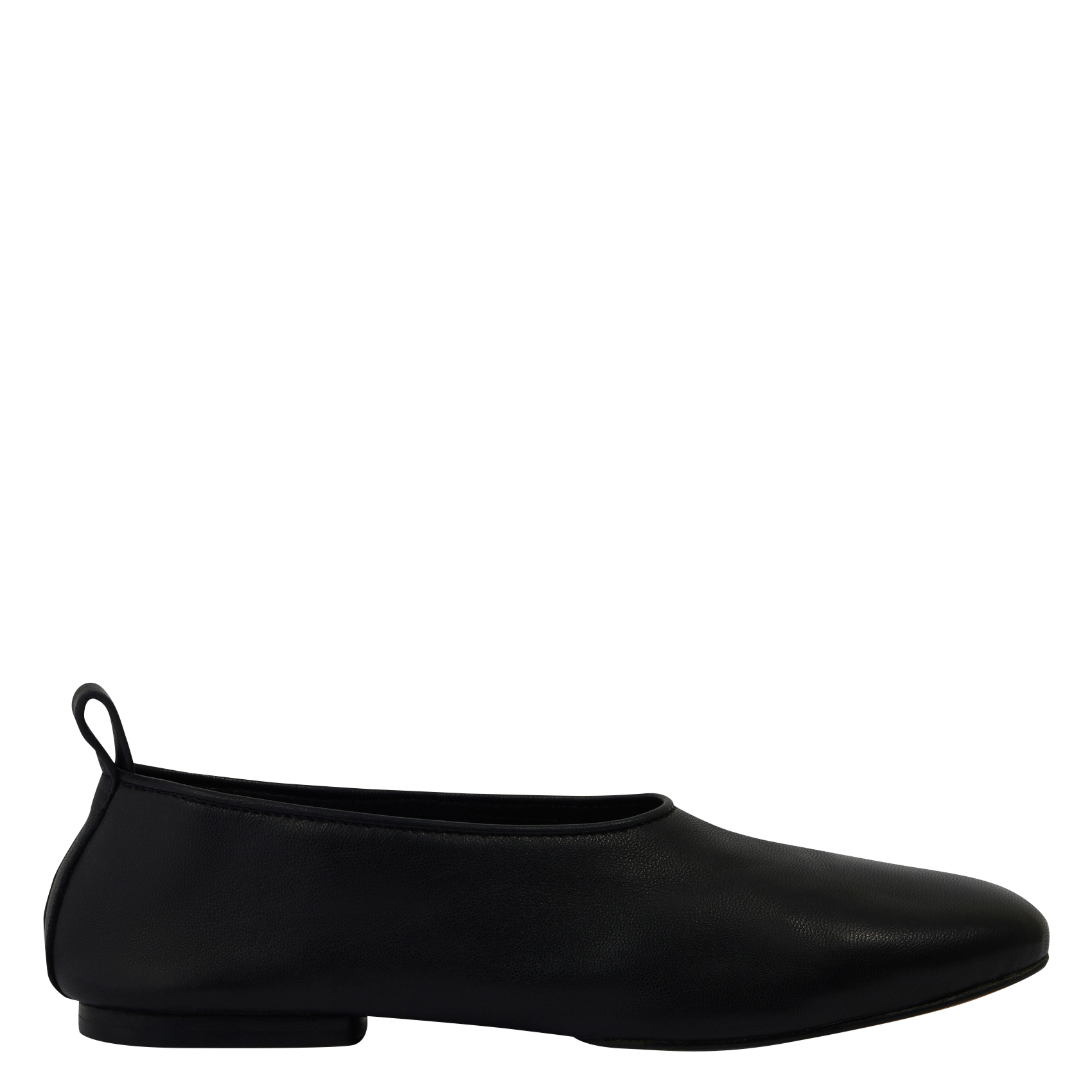 Leather ballerina flats SOEUR Black