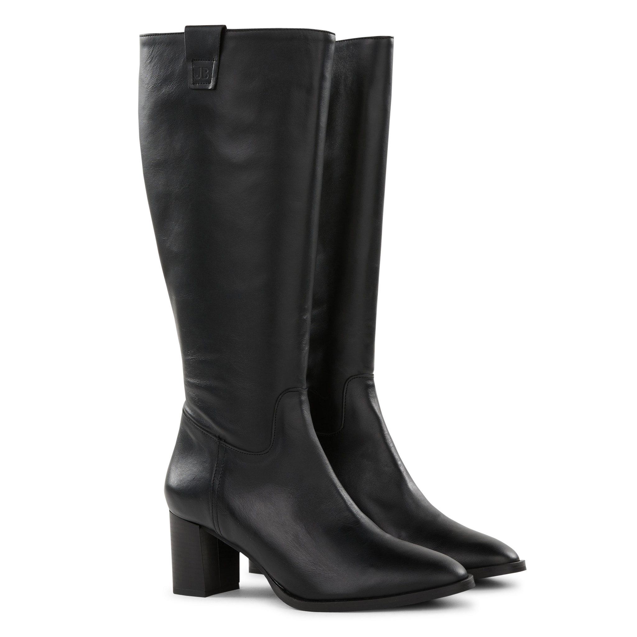 Bottes à talons en cuir JB MARTIN Noir