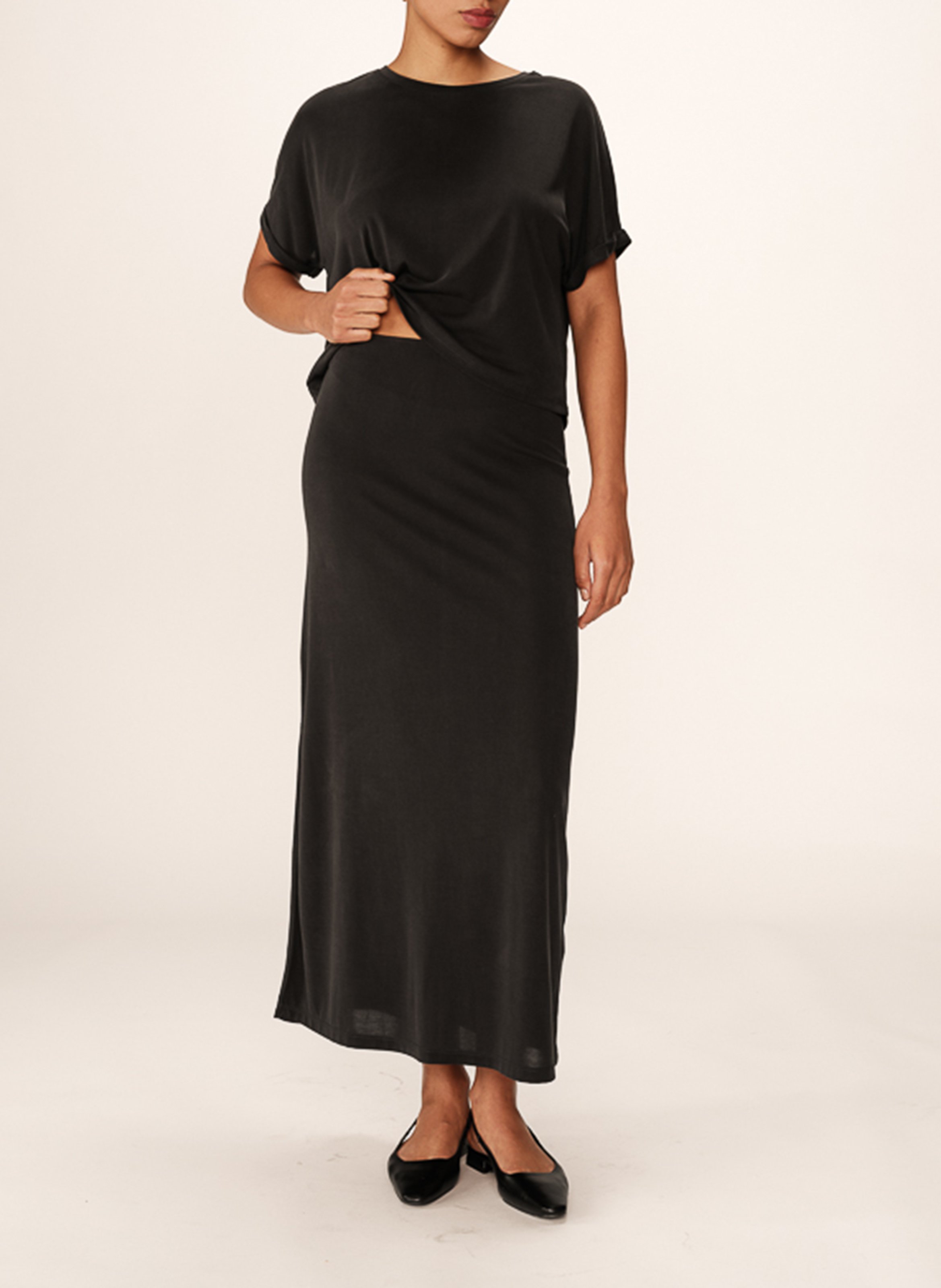 Tee-shirt ample à manches 3/4 GRACE ET MILA Gris