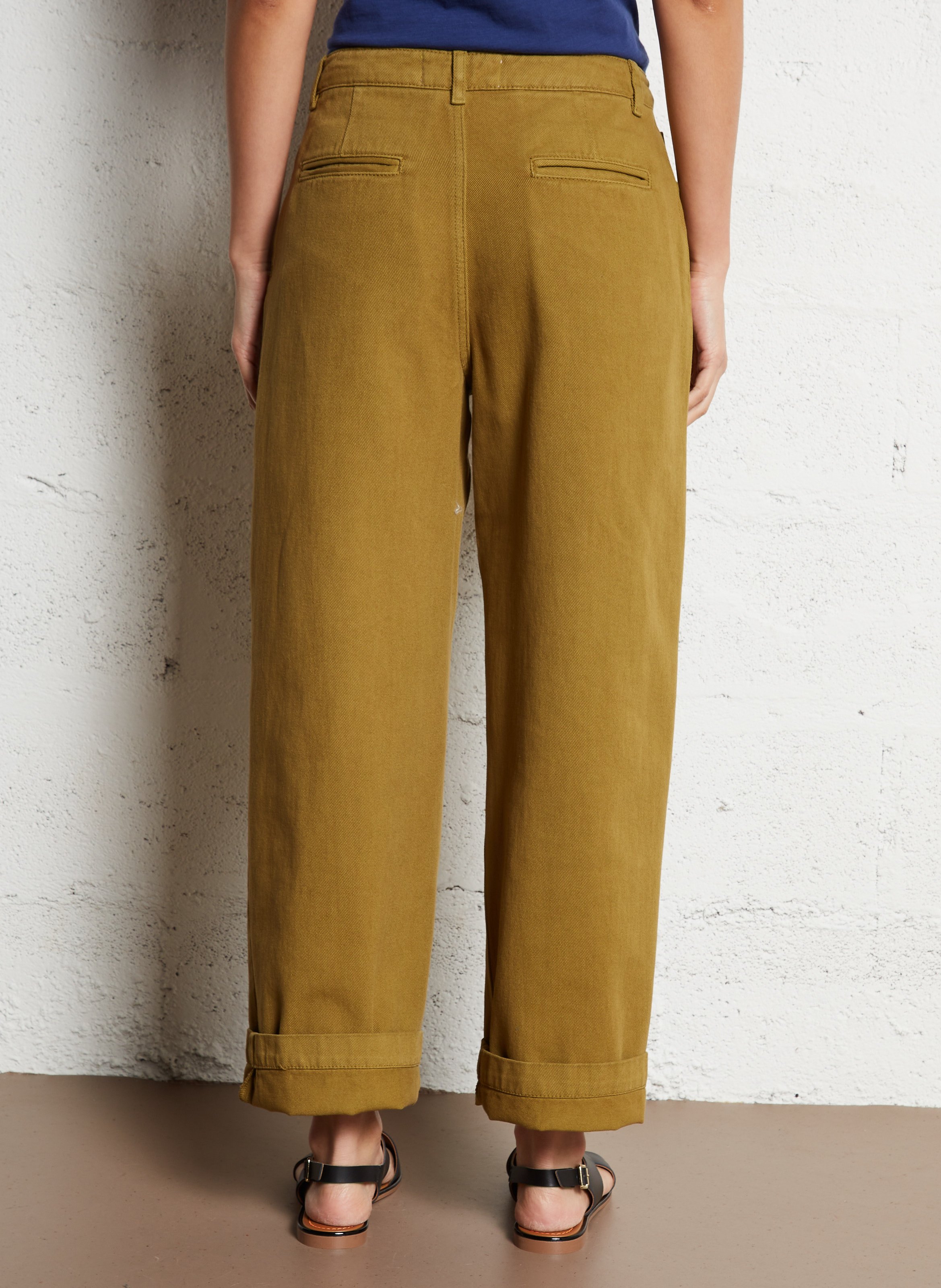 Grote katoenen jeans BELLEPIECE Groen