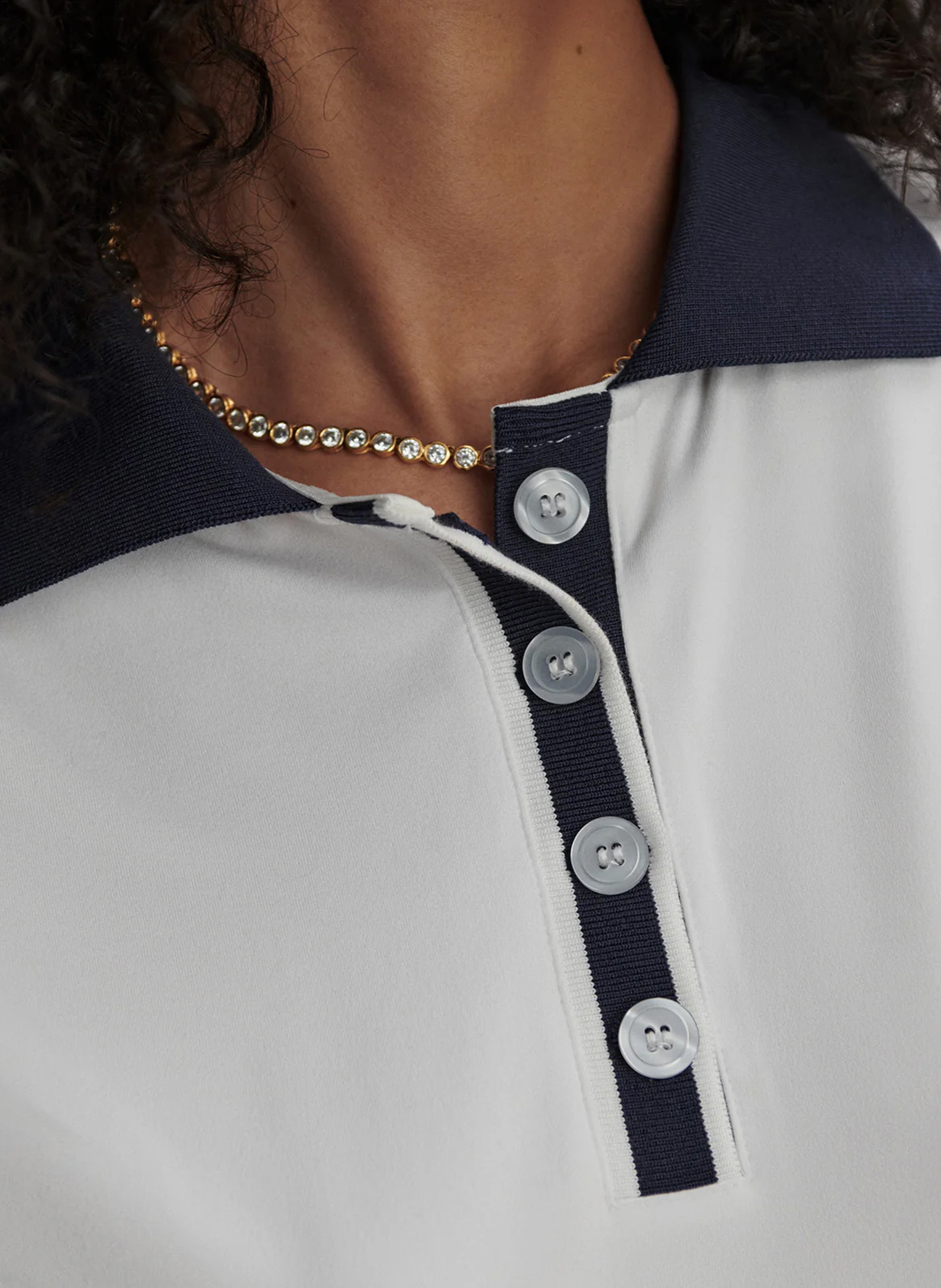 Top with polo shirt collar VARLEY Multicolored