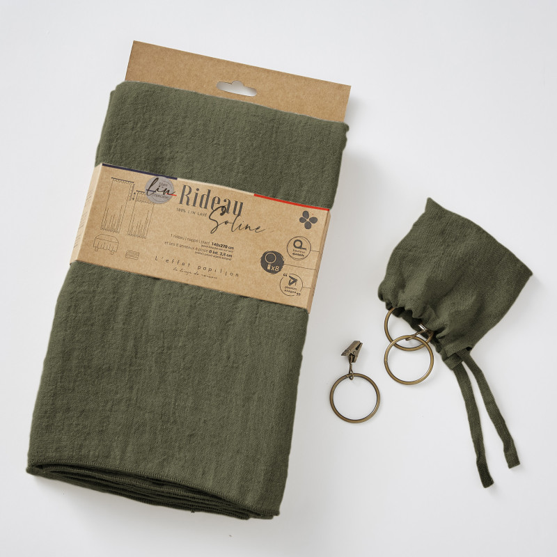 Blackout and Thermal Curtains L'EFFET PAPILLON Green