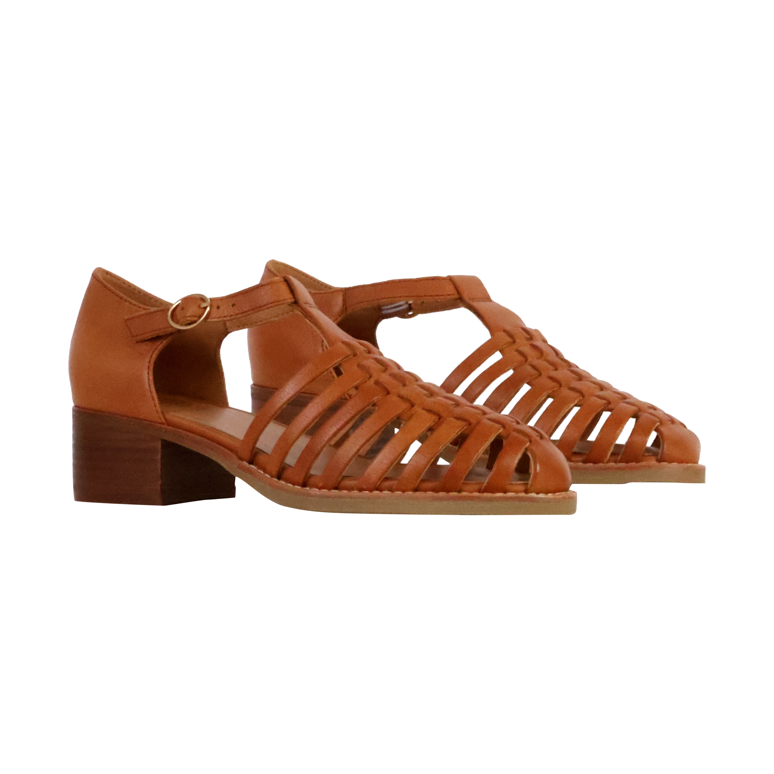 Maeve leather sandals EMILIE KARSTON Brown