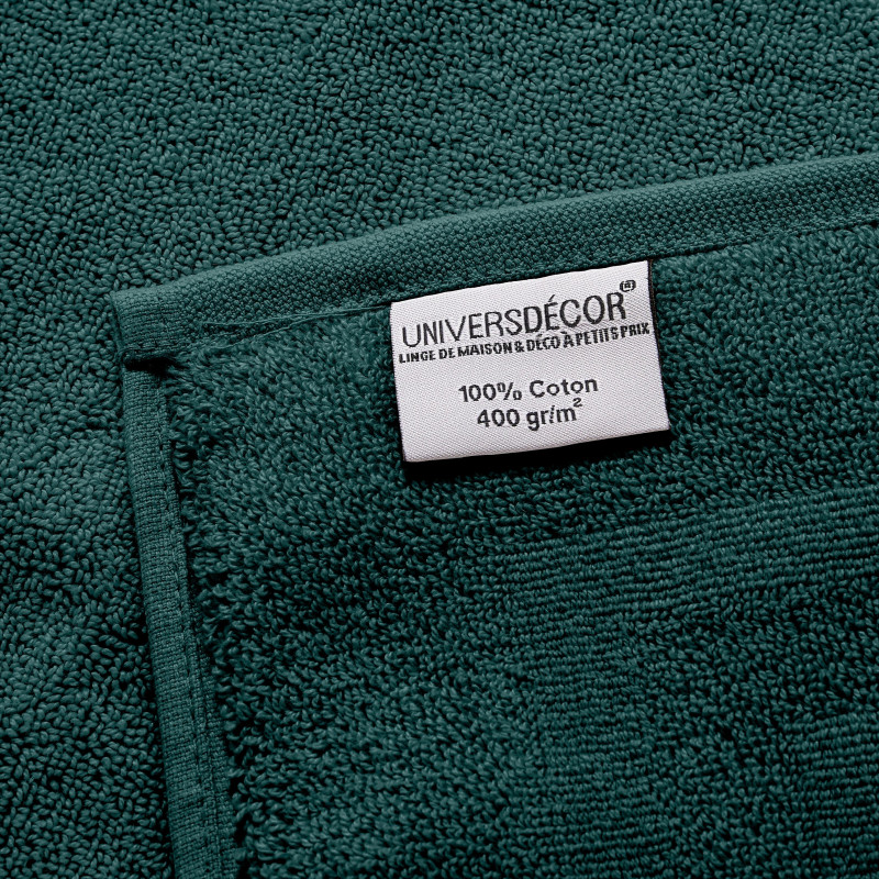 100% combed cotton bath towel COTON PUR Green