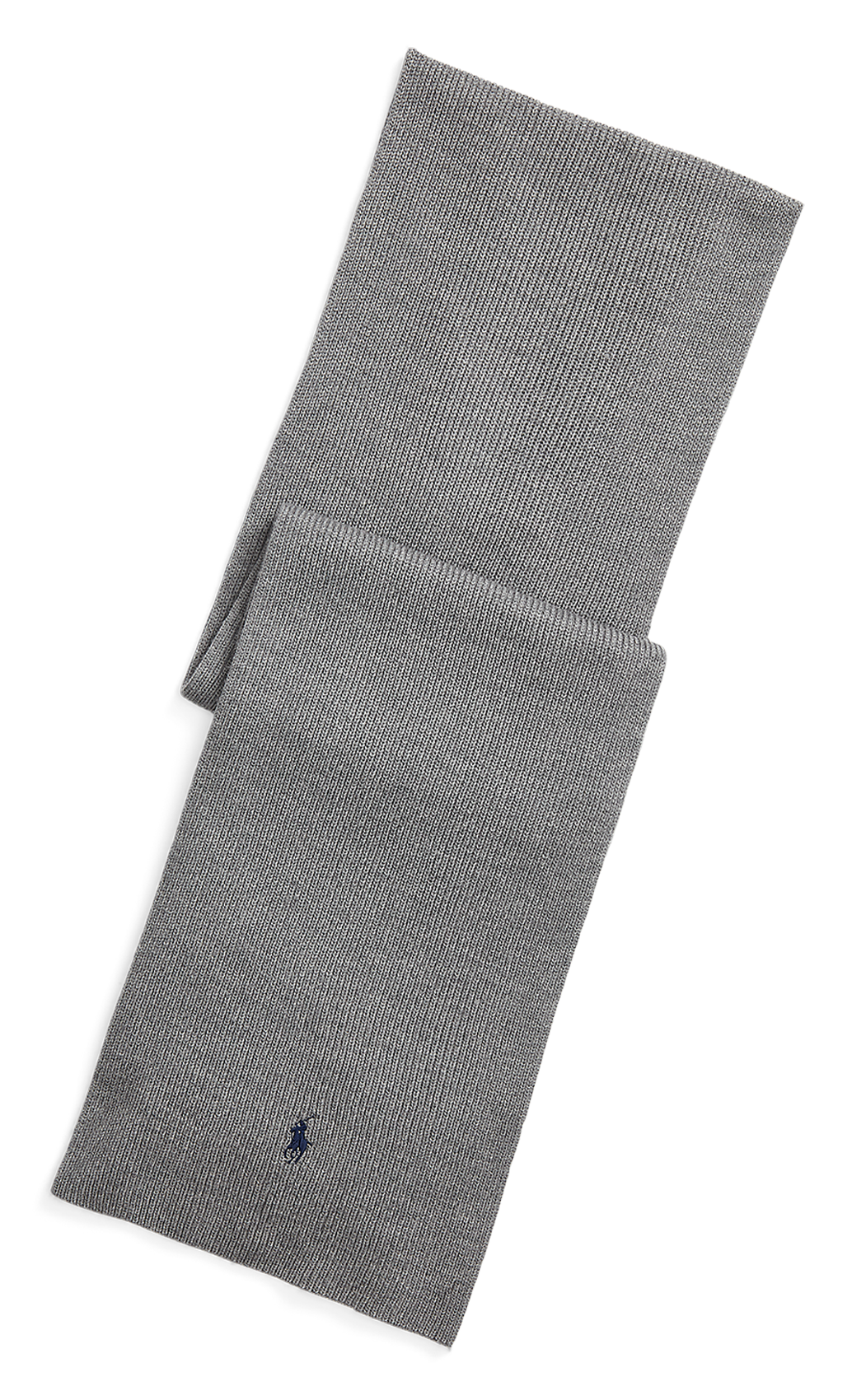 Ribbed wool knit scarf  Fawn grey heather