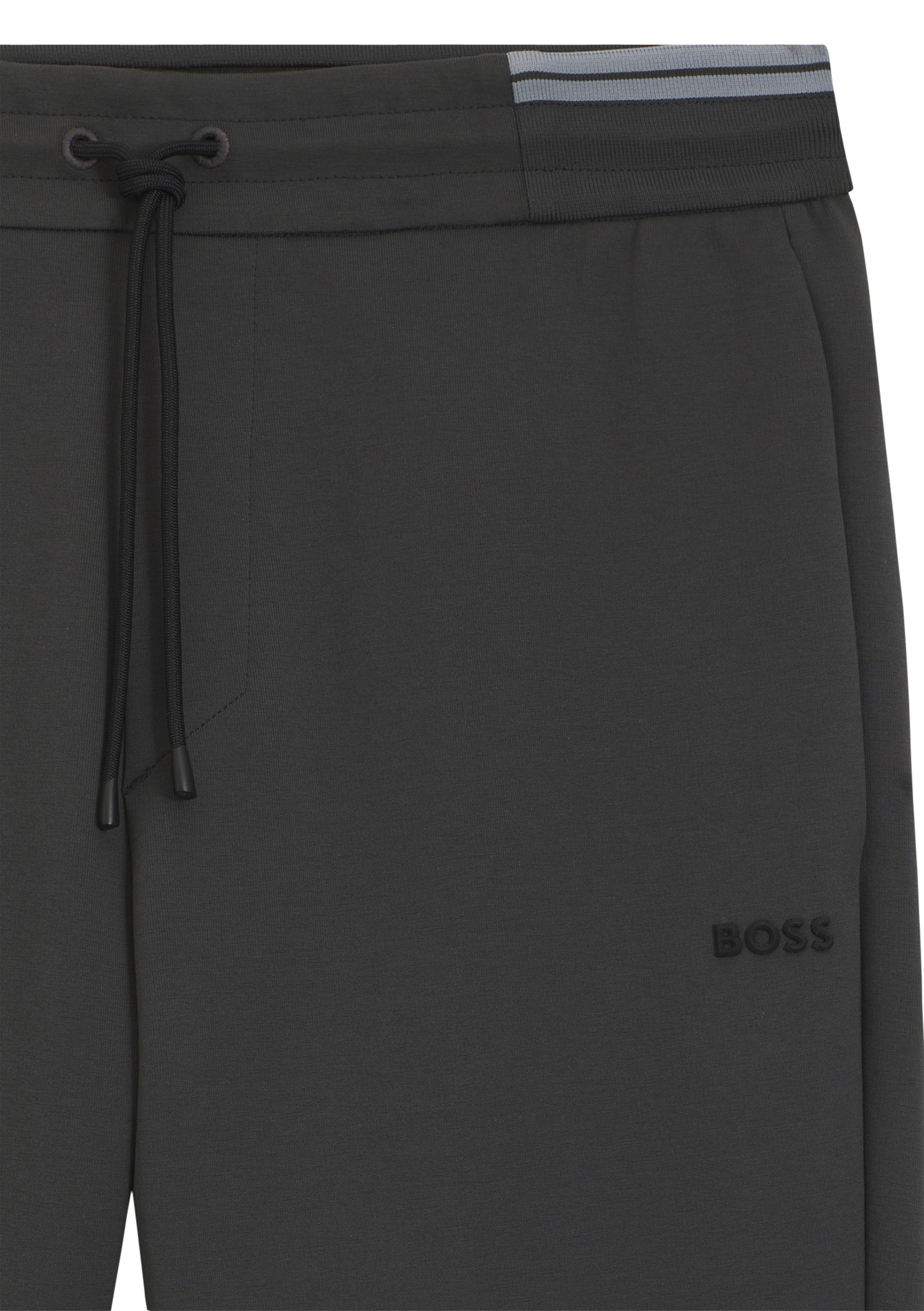 Regular-fit cotton-blend joggers BOSS Silver