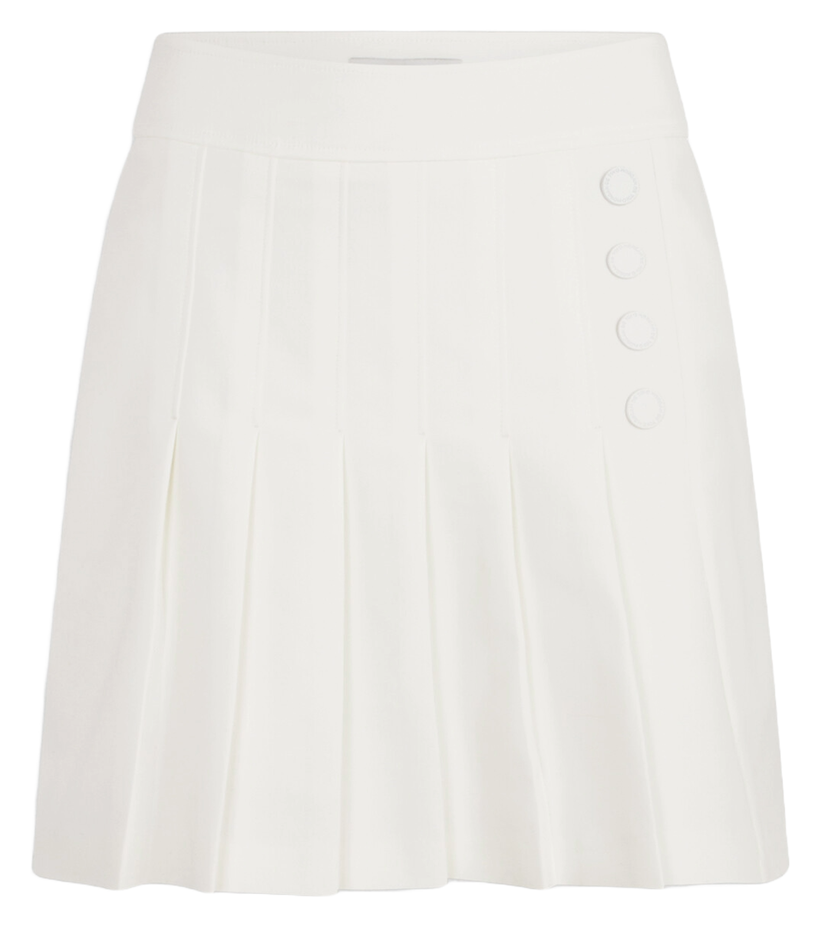 Jupe courte plissée MORGAN Blanc