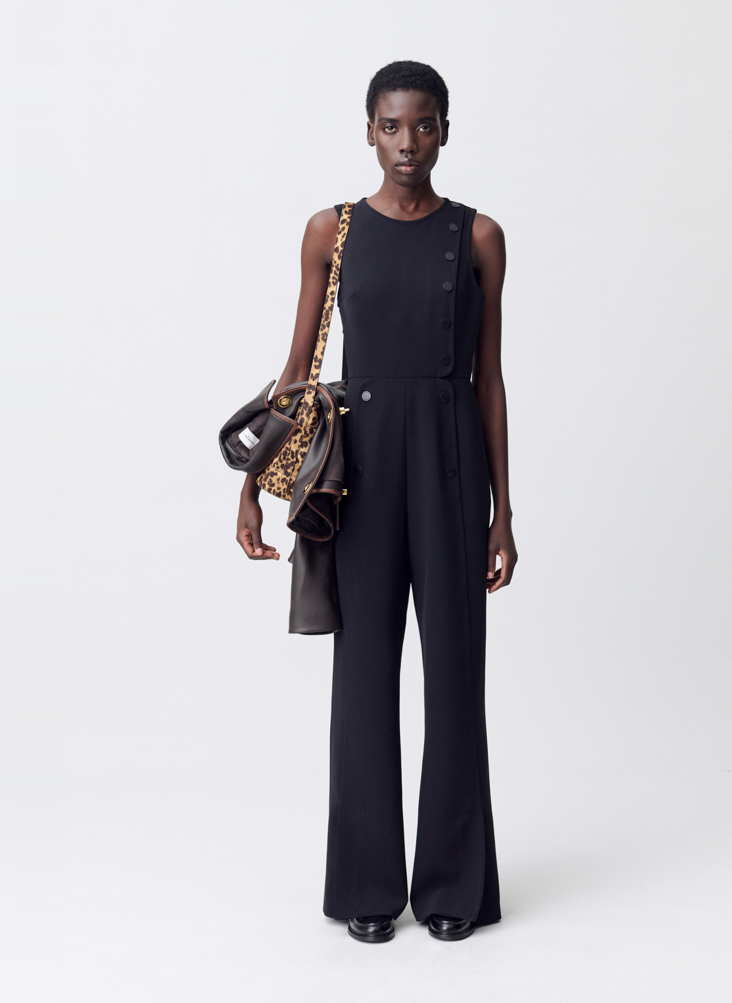 Combinaison évasée col rond CLAUDIE PIERLOT Noir