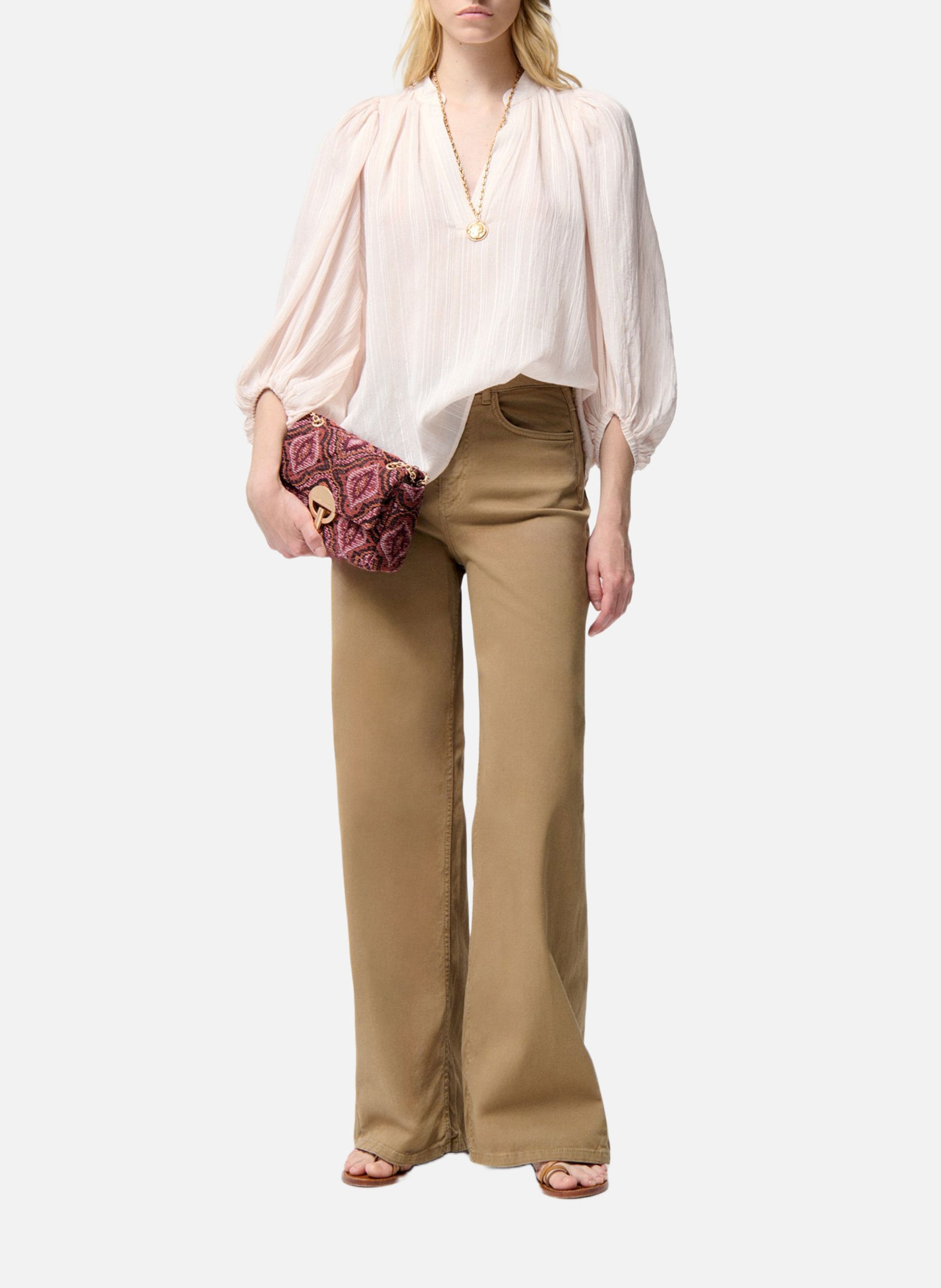 Jeans met hoge taille VANESSA BRUNO Bruin