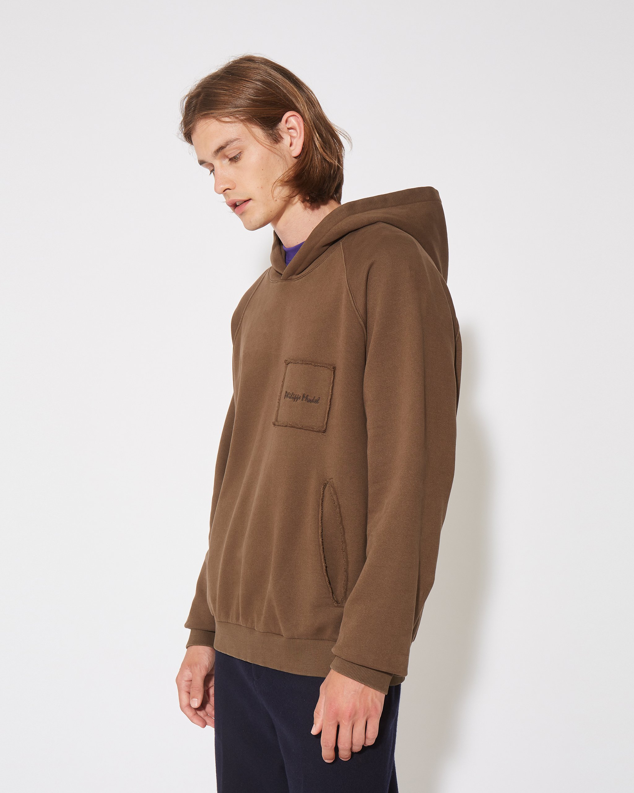 Hoodie PHILIPPE MODEL Brown