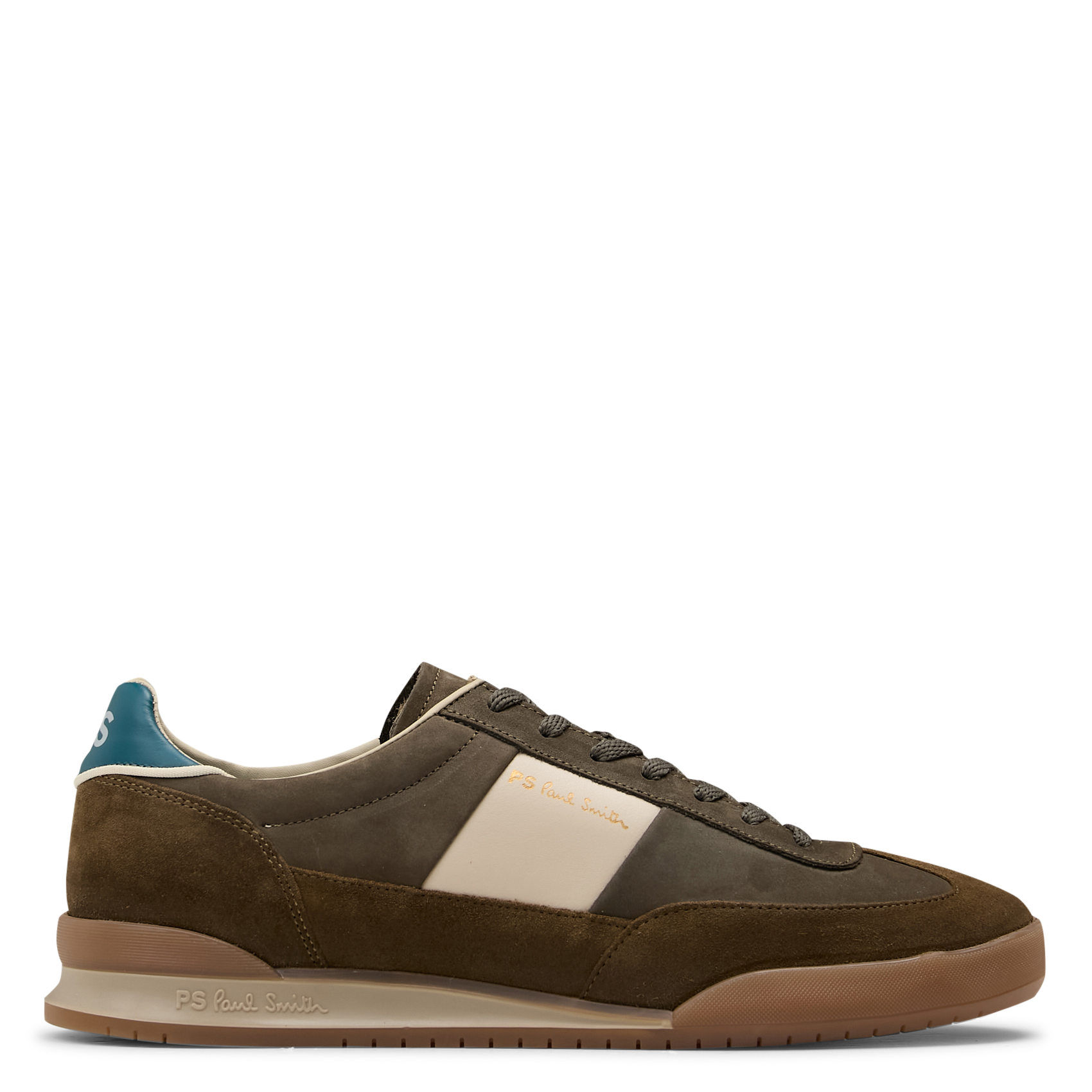 Low leather sneakers PAUL SMITH Khaki