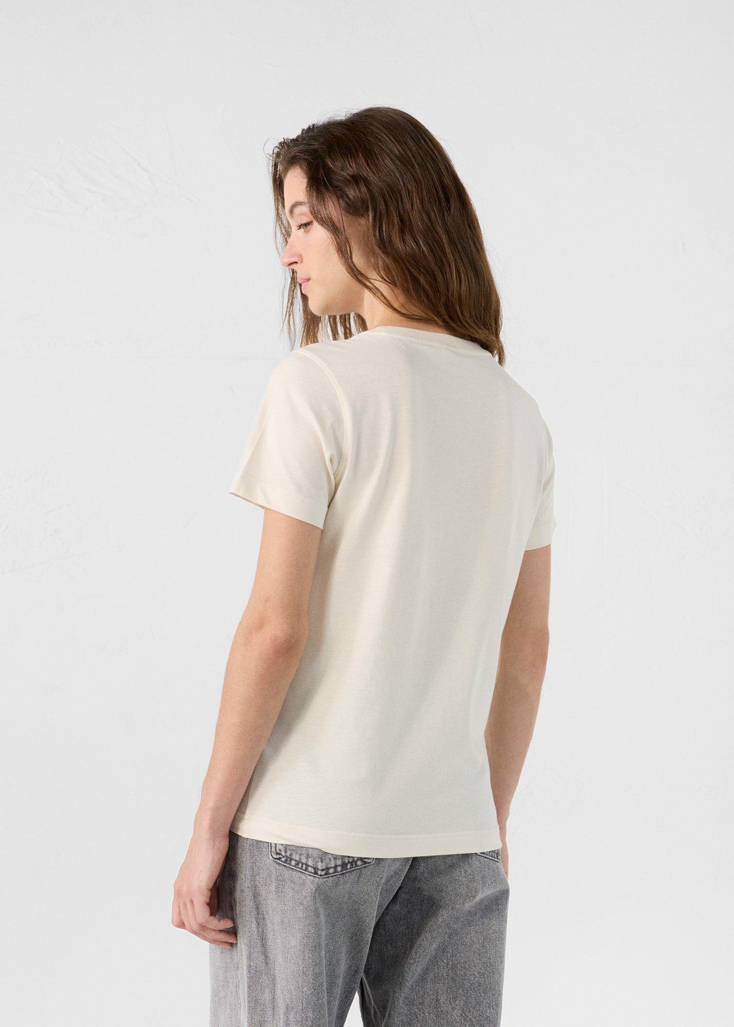 Lucia round neck t-shirt JOTT White