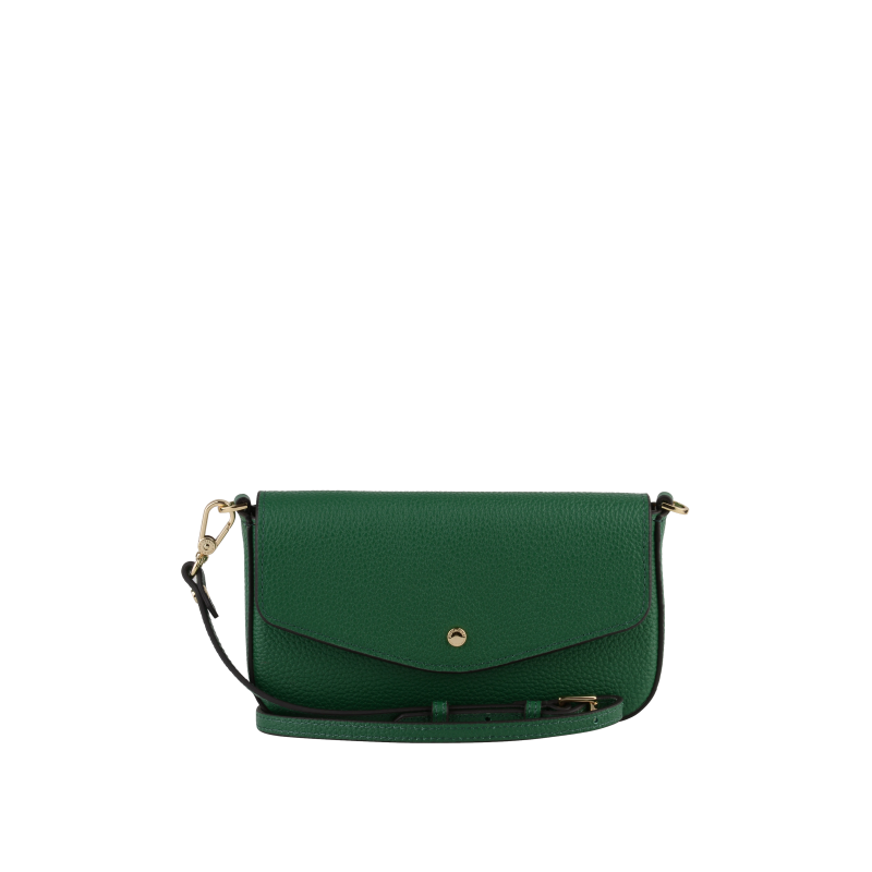 Clutch bag - calfskin POURCHET Green
