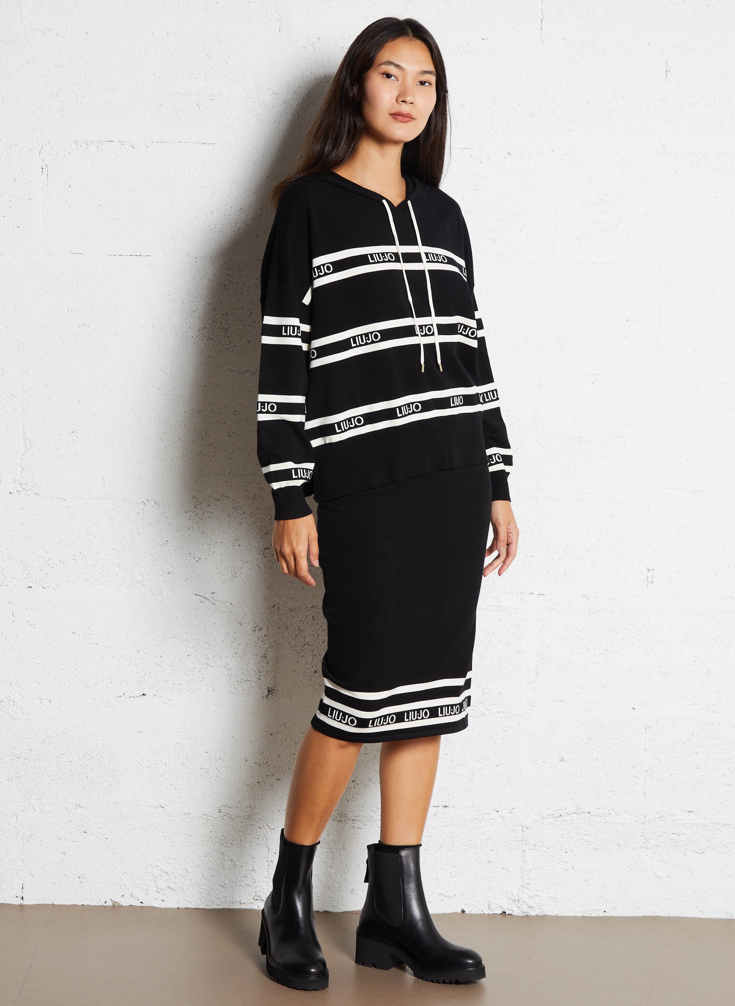 Bottines à talons en cuir MELLOW YELLOW Noir