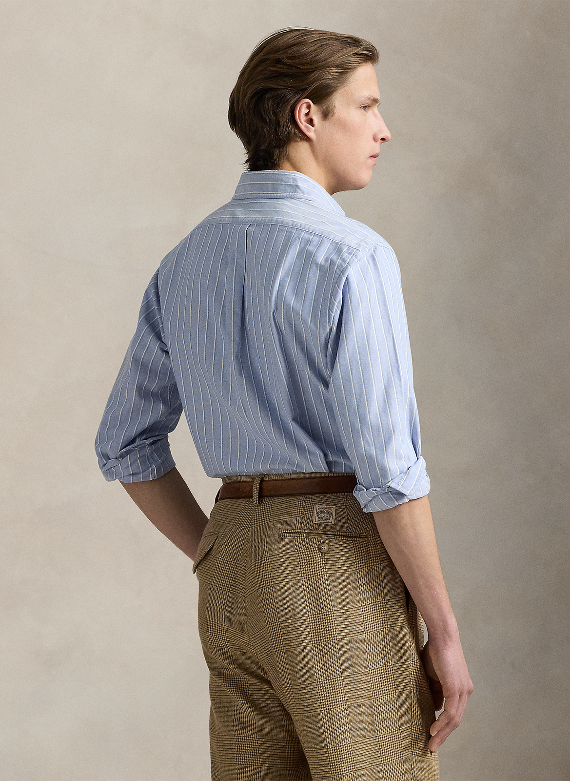 Chemise col classique en coton POLO RALPH LAUREN Bleu