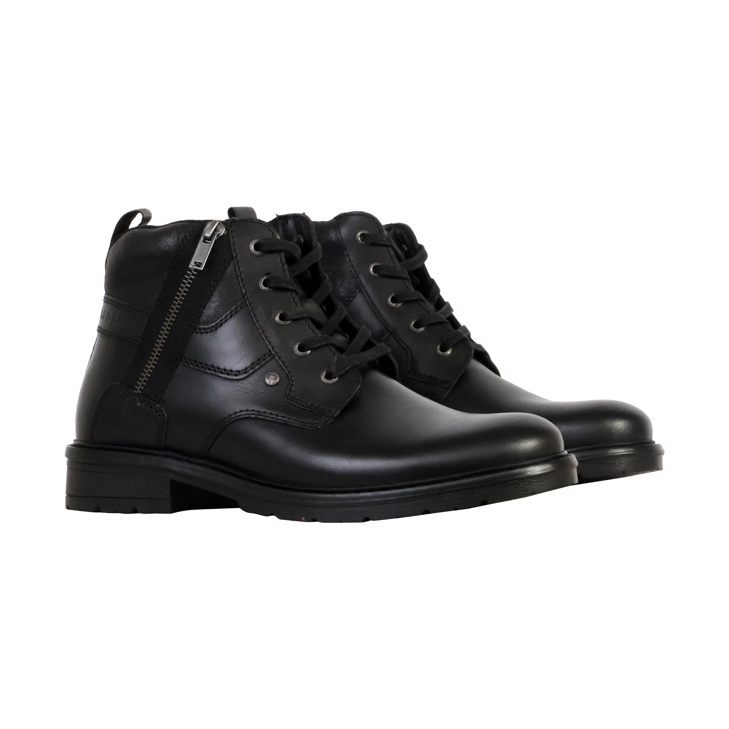 Low leather ankle boot Lafare REDSKINS Black