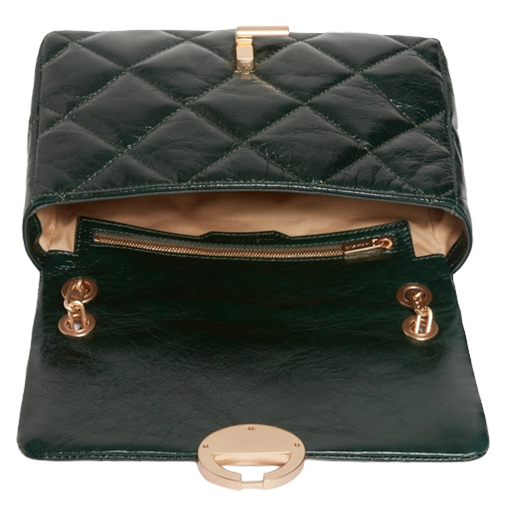 Dori leather shoulder bag VANESSA BRUNO Green