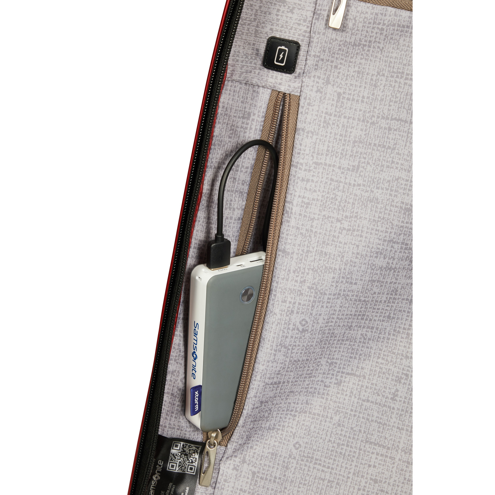 C-lite 4-wheel suitcase size S SAMSONITE Red