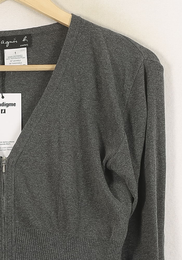 Cardigan AGNES B. - Seconde Main Grey