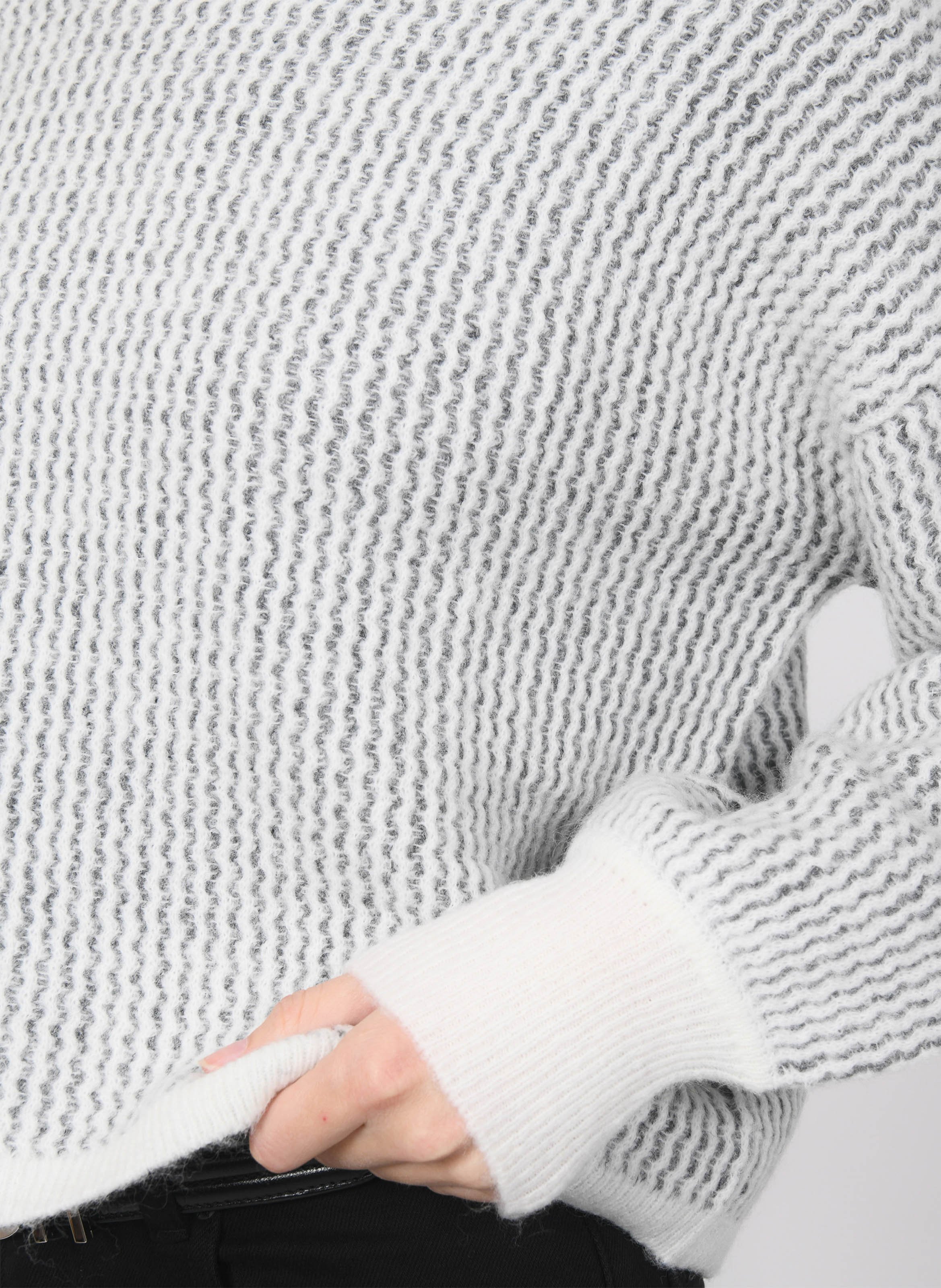 Pull col rond  Blanc