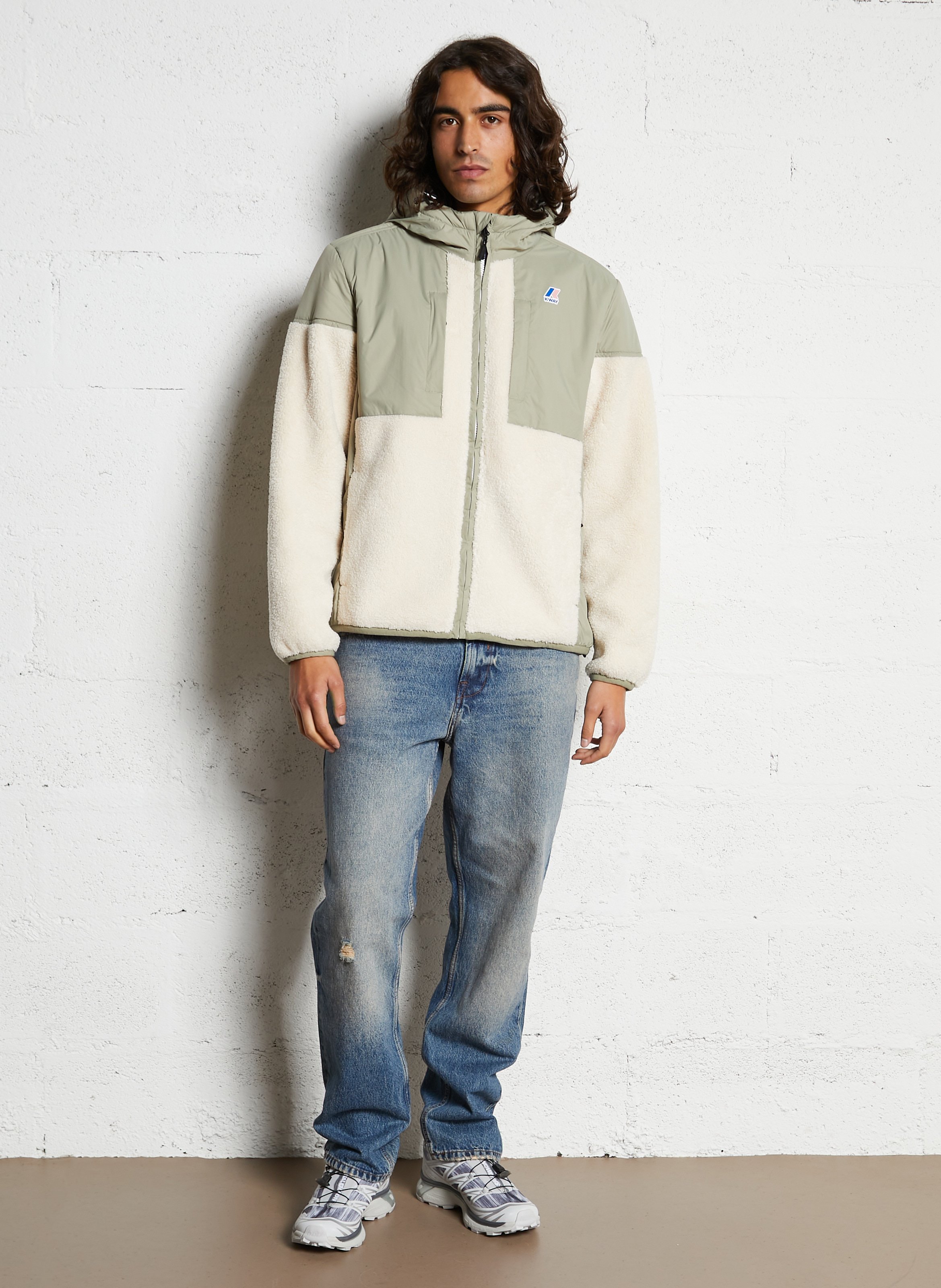 Polaire col montant  K-WAY Vert