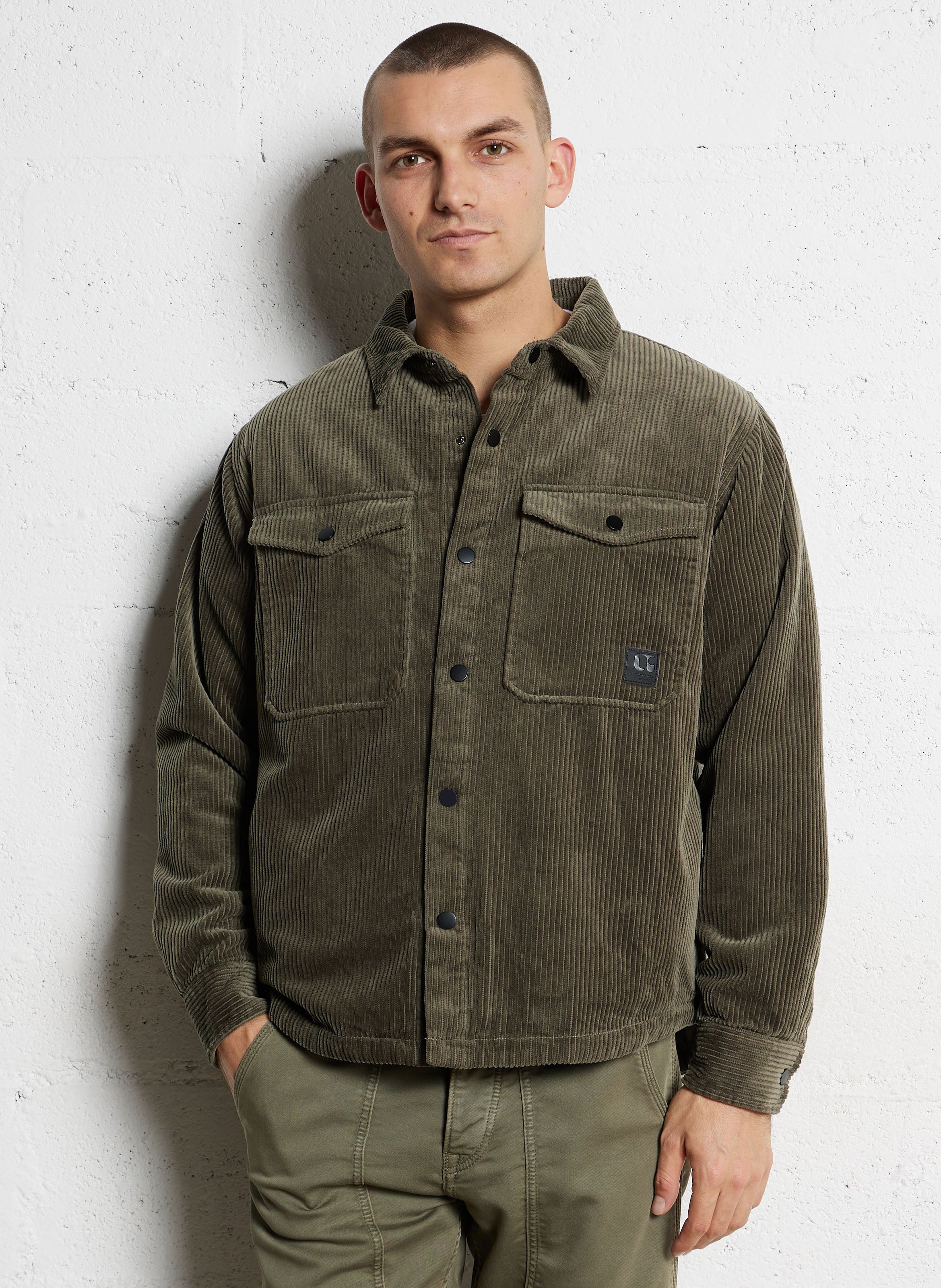 Giacca dritta in cotone LE TEMPS DES CERISES Verde