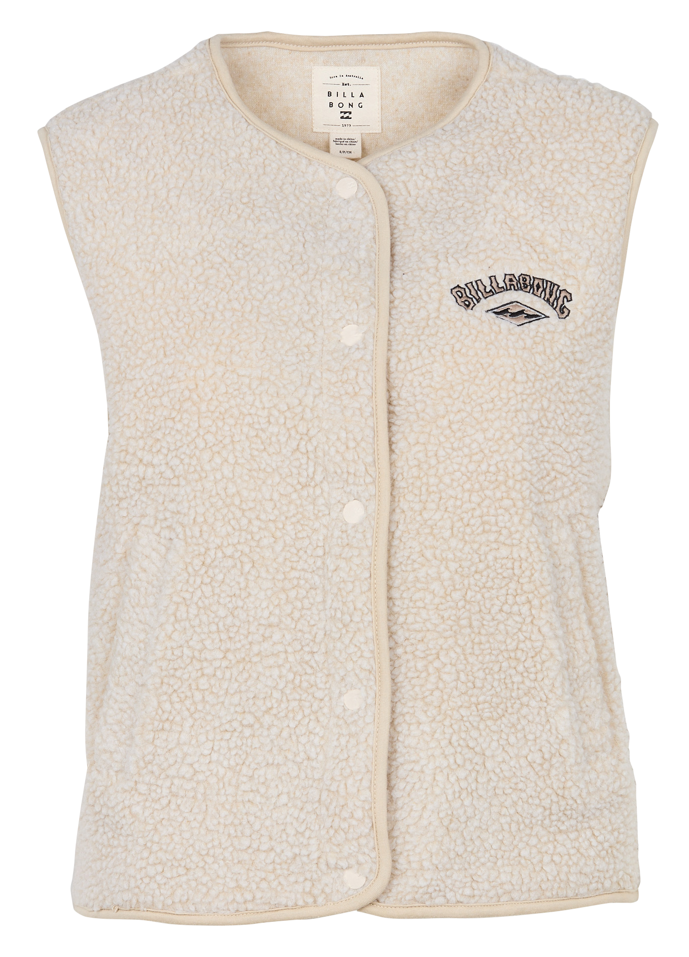 Gilet sans manches droit  BILLABONG Beige