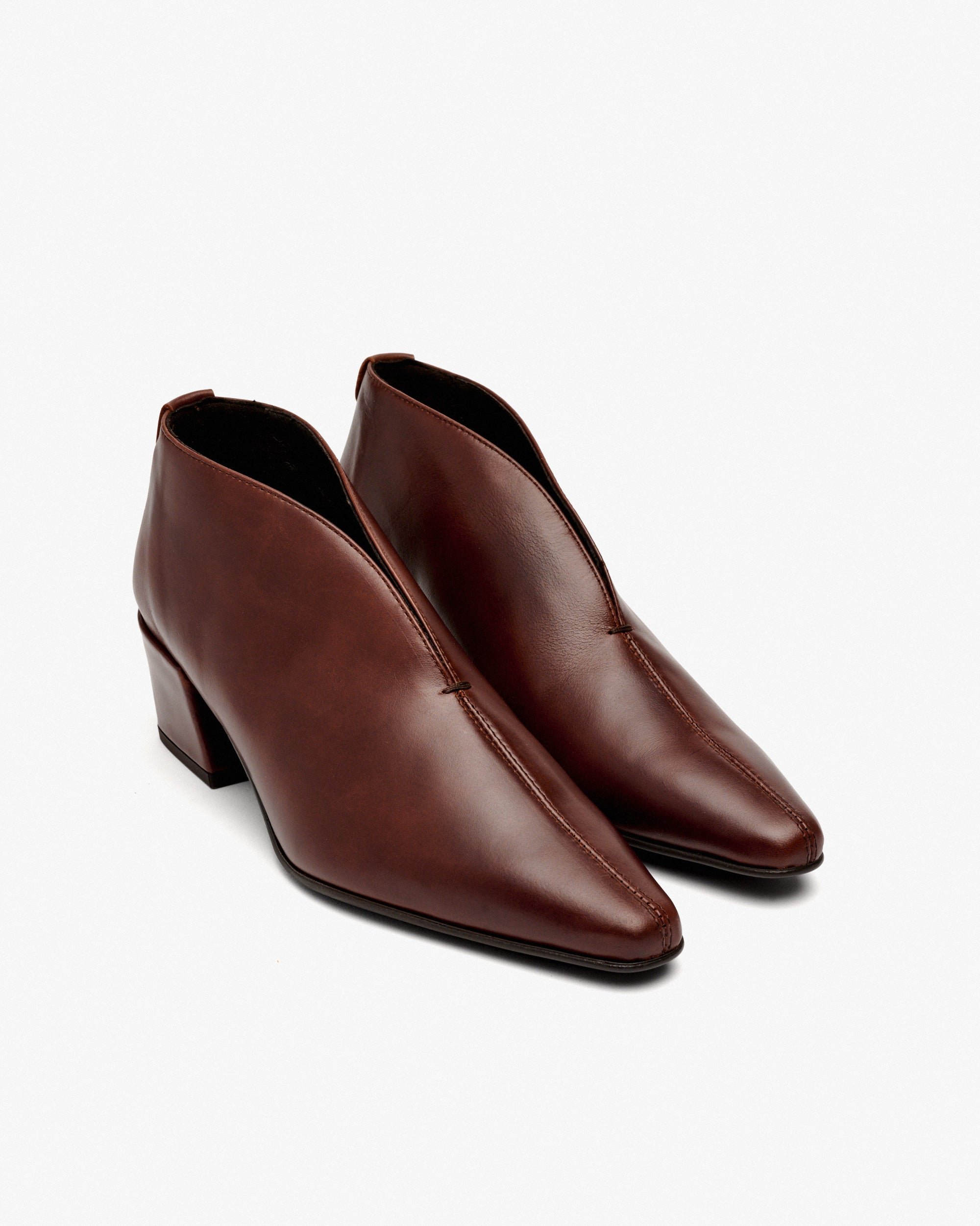 Brown leather ankle boots PEDRO MIRALLES Brown