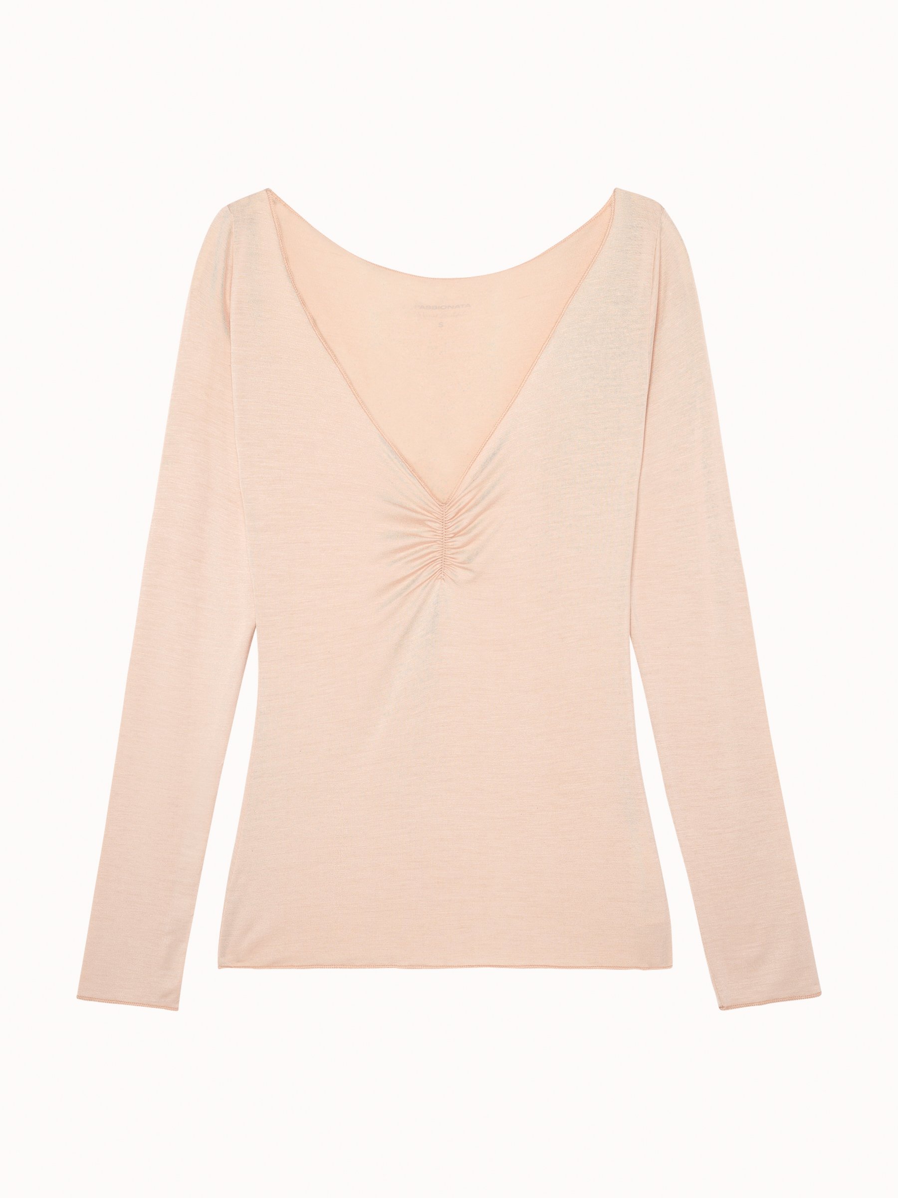 Long-sleeve T-shirt Beige