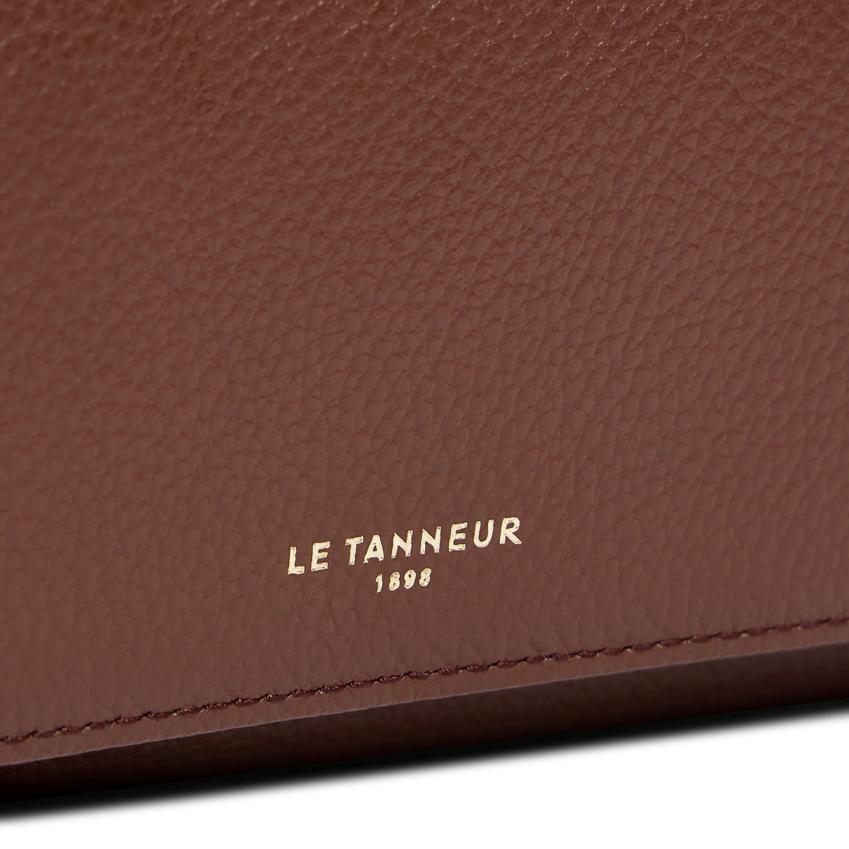 Billetera de cuero LE TANNEUR Marron