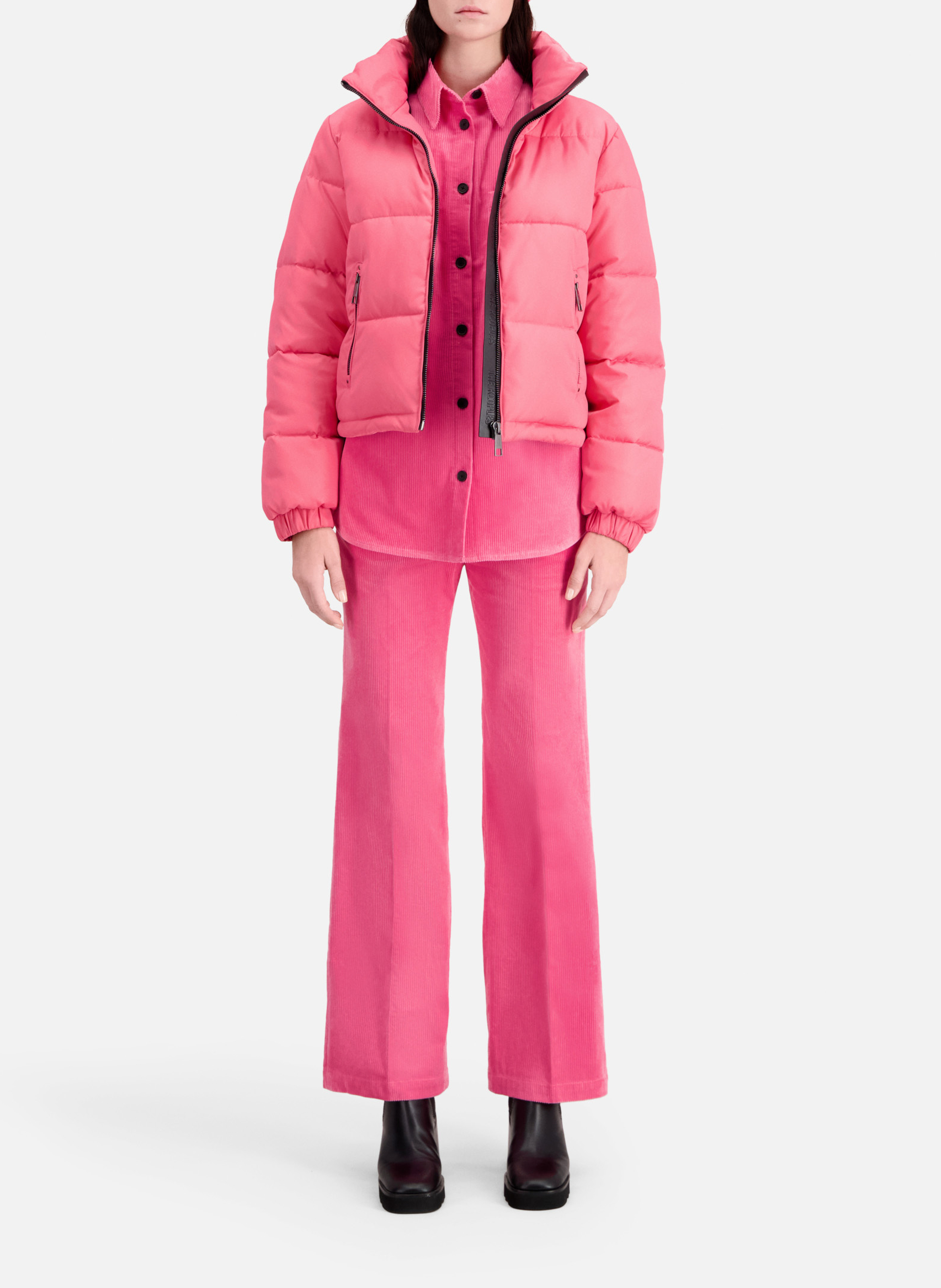 Kort donsjack met opstaande kraag THE KOOPLES Roze