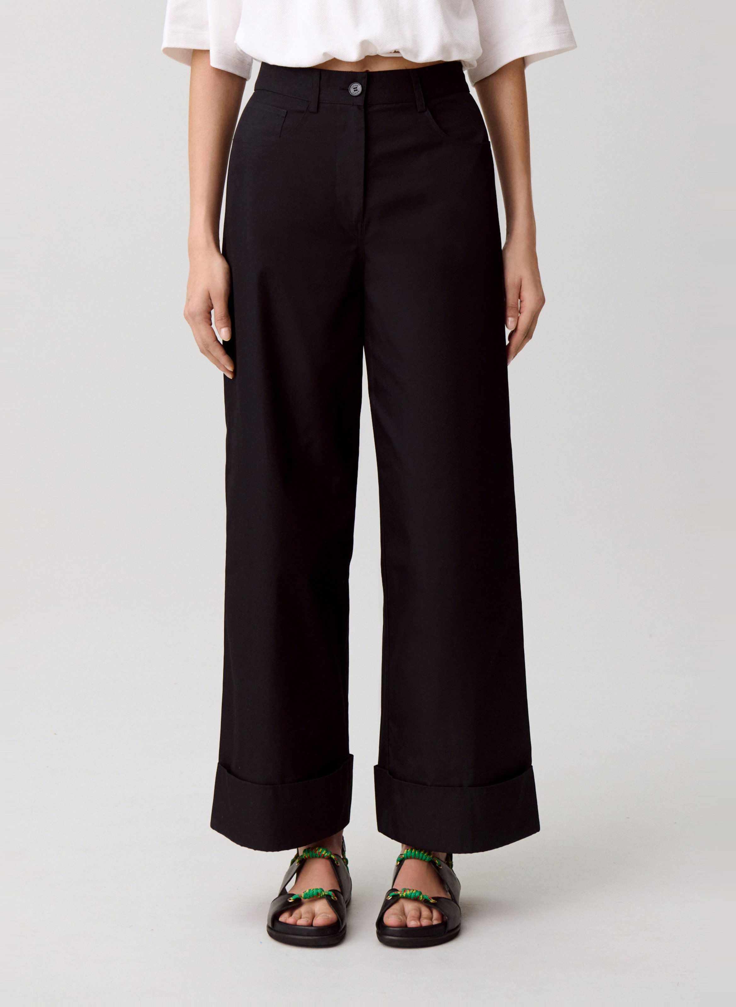 Chino van katoenmix CLAUDIE PIERLOT Blauw