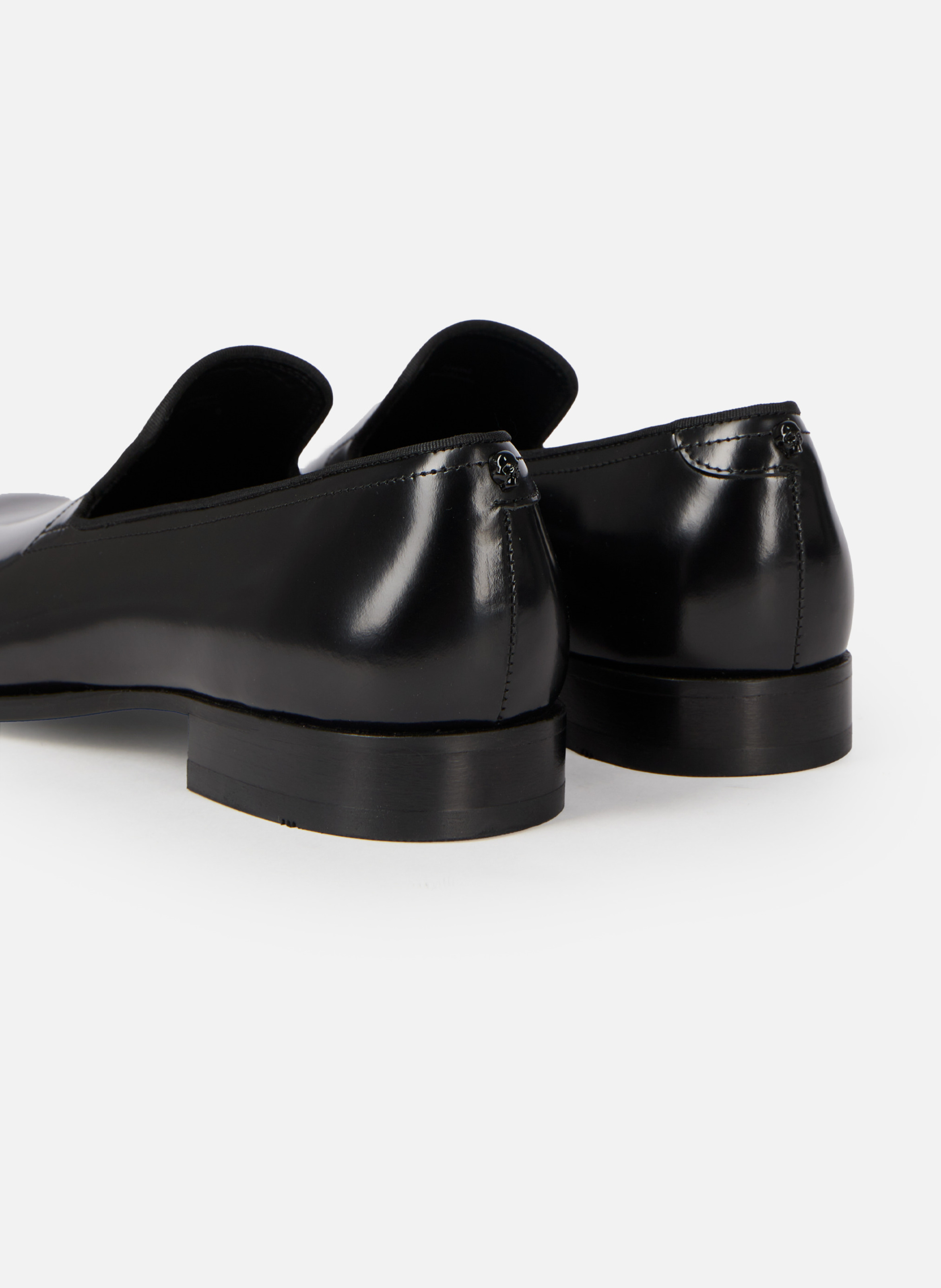 Glossy leather loafers THE KOOPLES Black