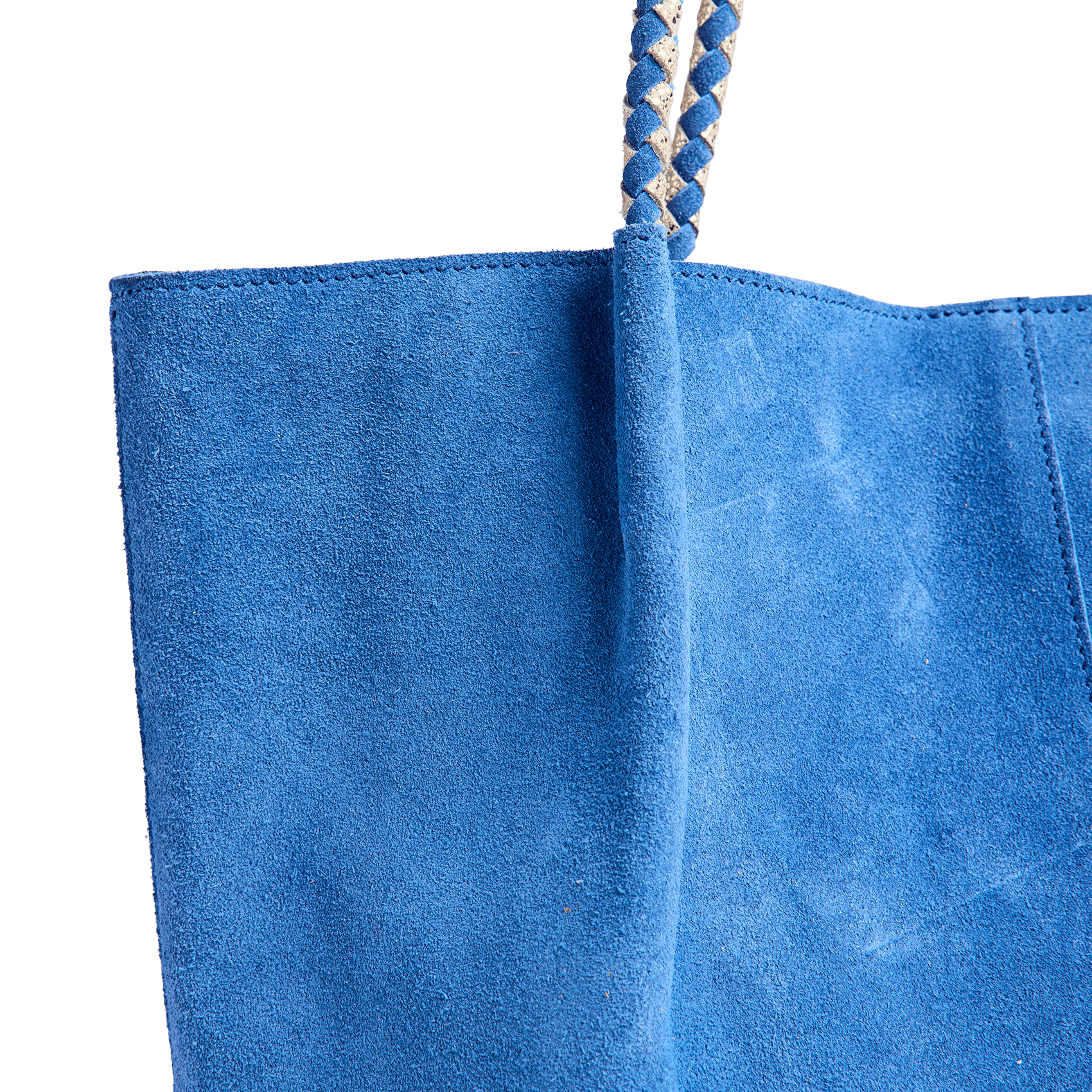 Suède shopper PIECES Blauw