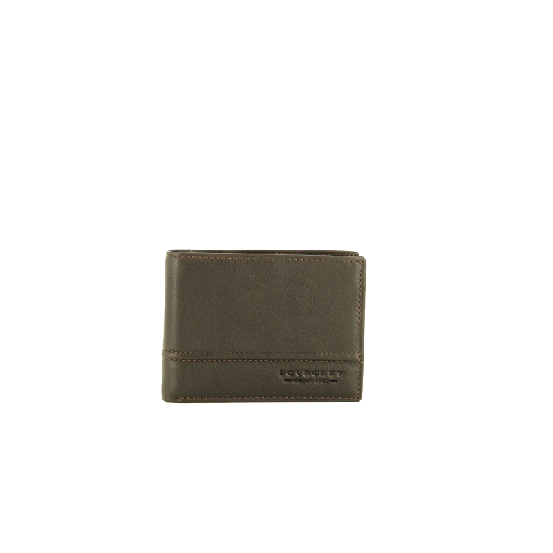 Calfskin leather wallet POURCHET