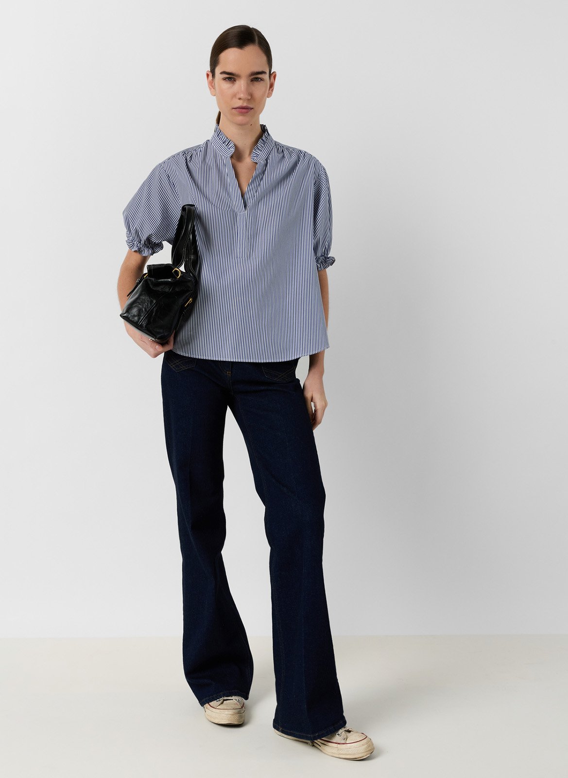 Loose short-sleeve striped top GERARD DAREL Blue