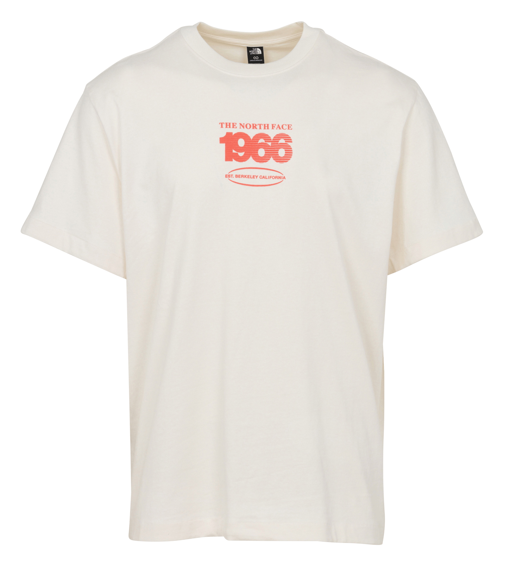Gerade geschnittenes Rundhals-T-Shirt aus Baumwolle mit Siebdruck THE NORTH FACE Weiss
