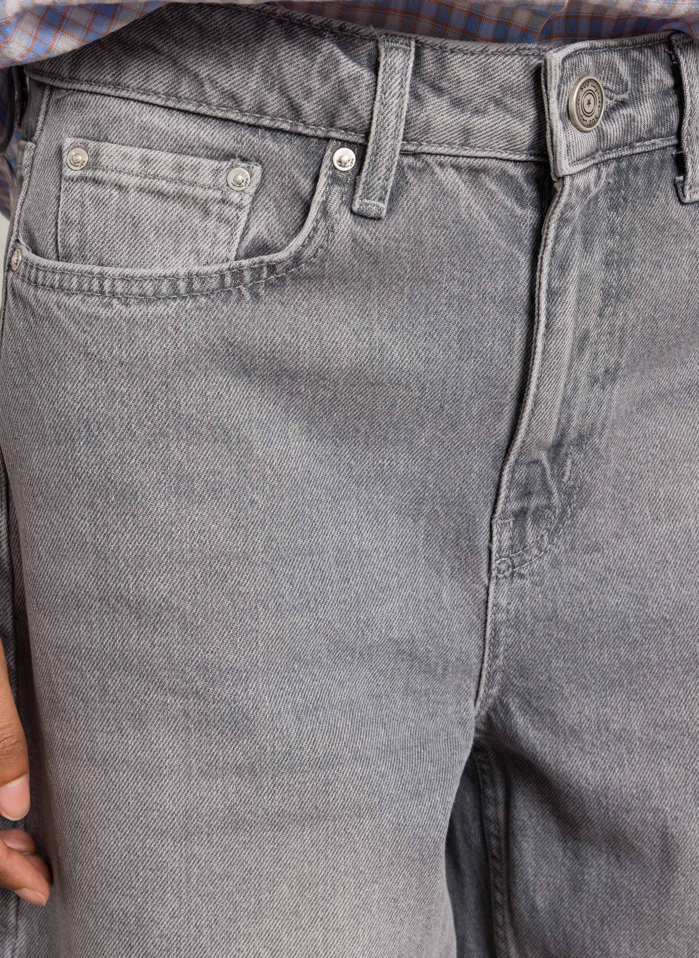 Jean mom-fit en coton SUD EXPRESS Gris