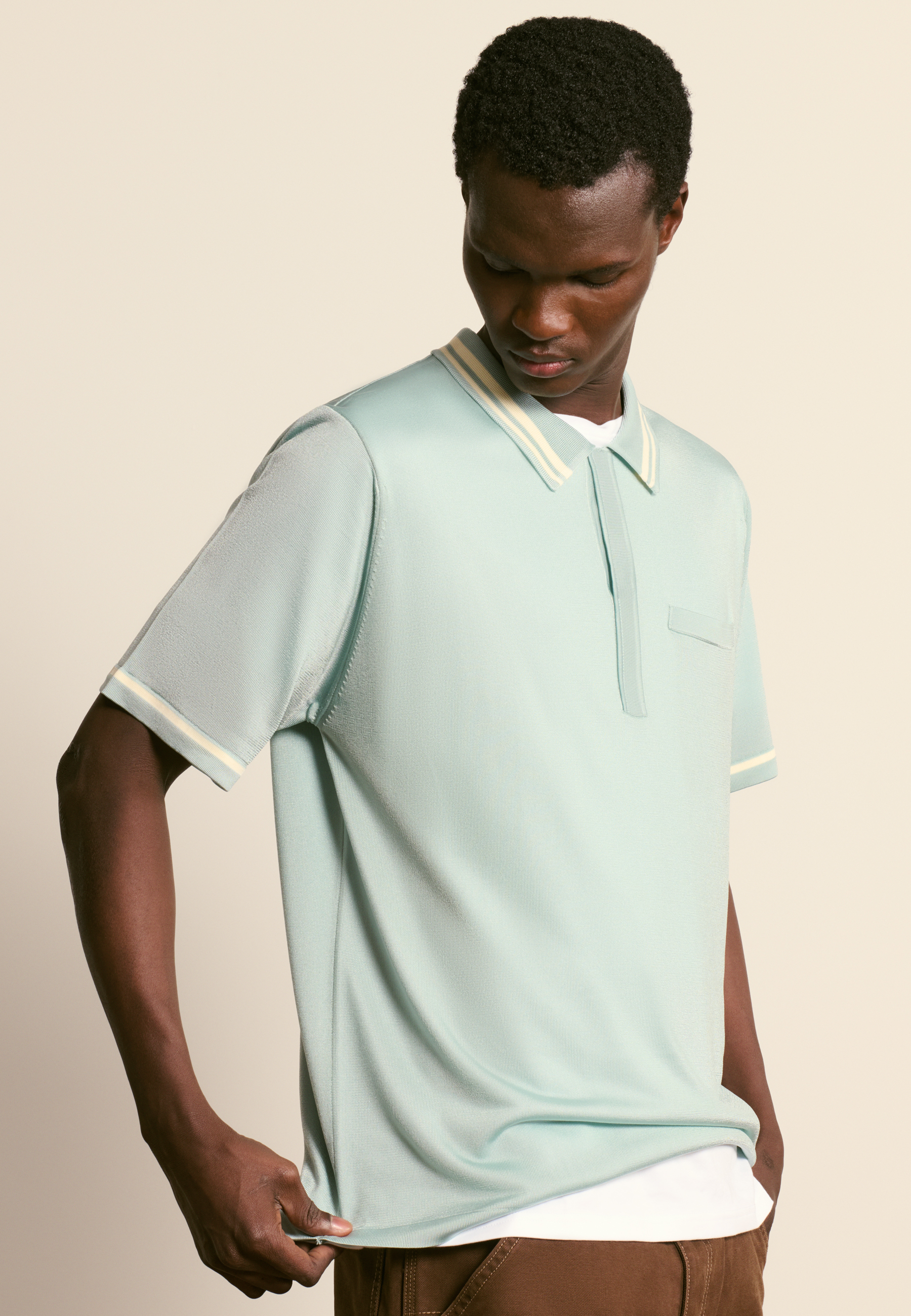 Light thread polo MAISON MONTAGUT