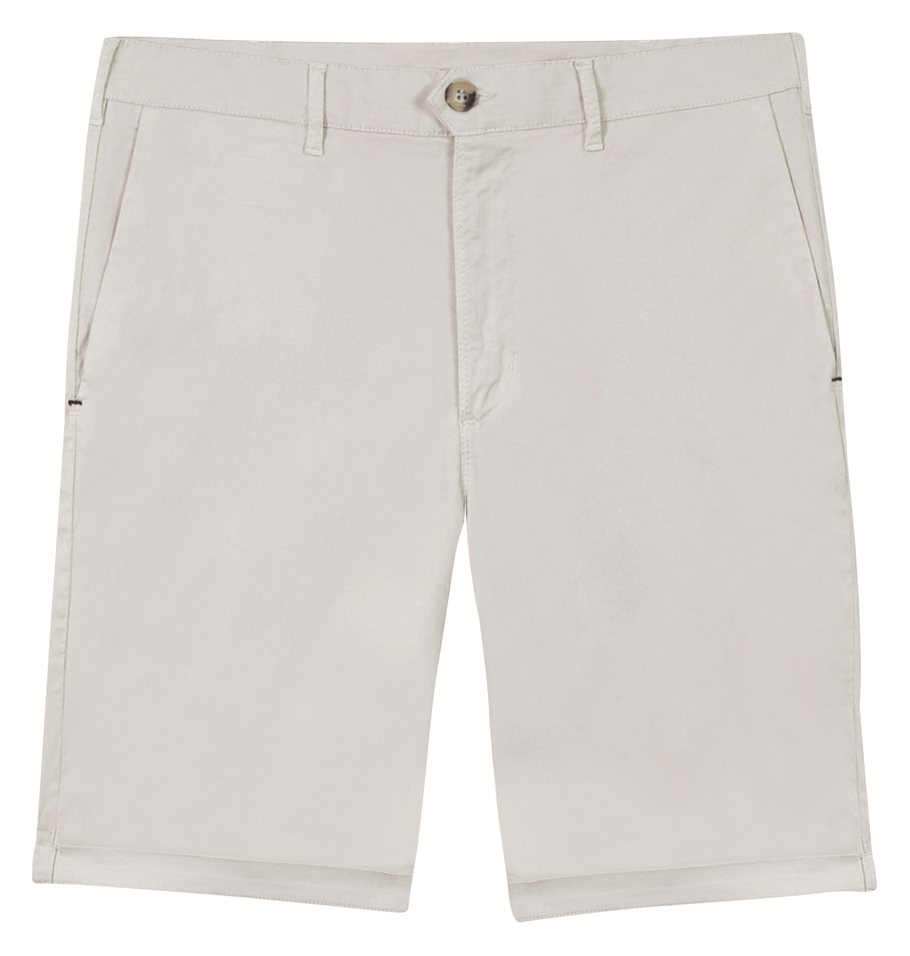 Short droit en coton mélangé FAGUO Beige
