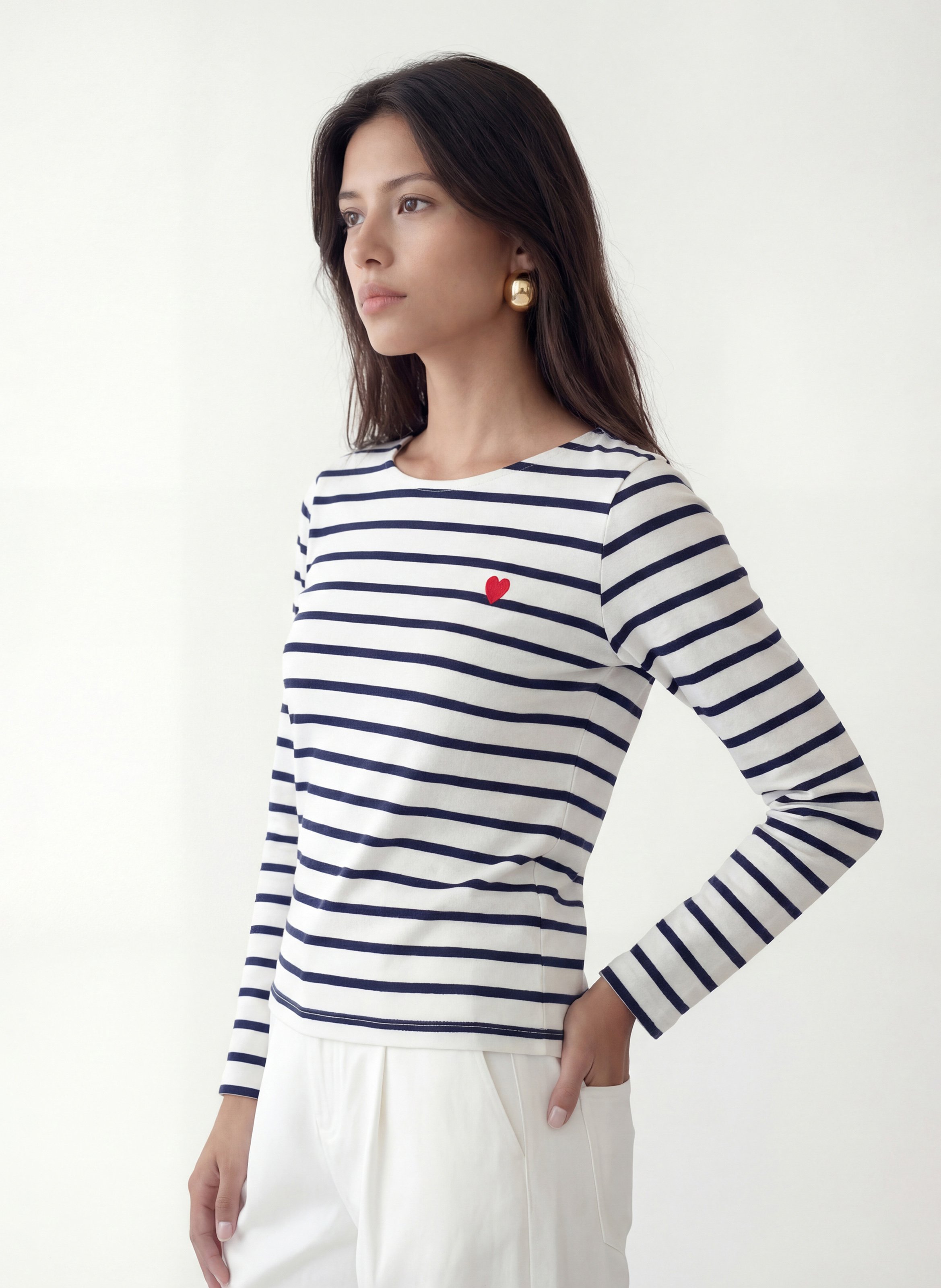 Tee-shirt ajusté en coton KOOKAI Blanc