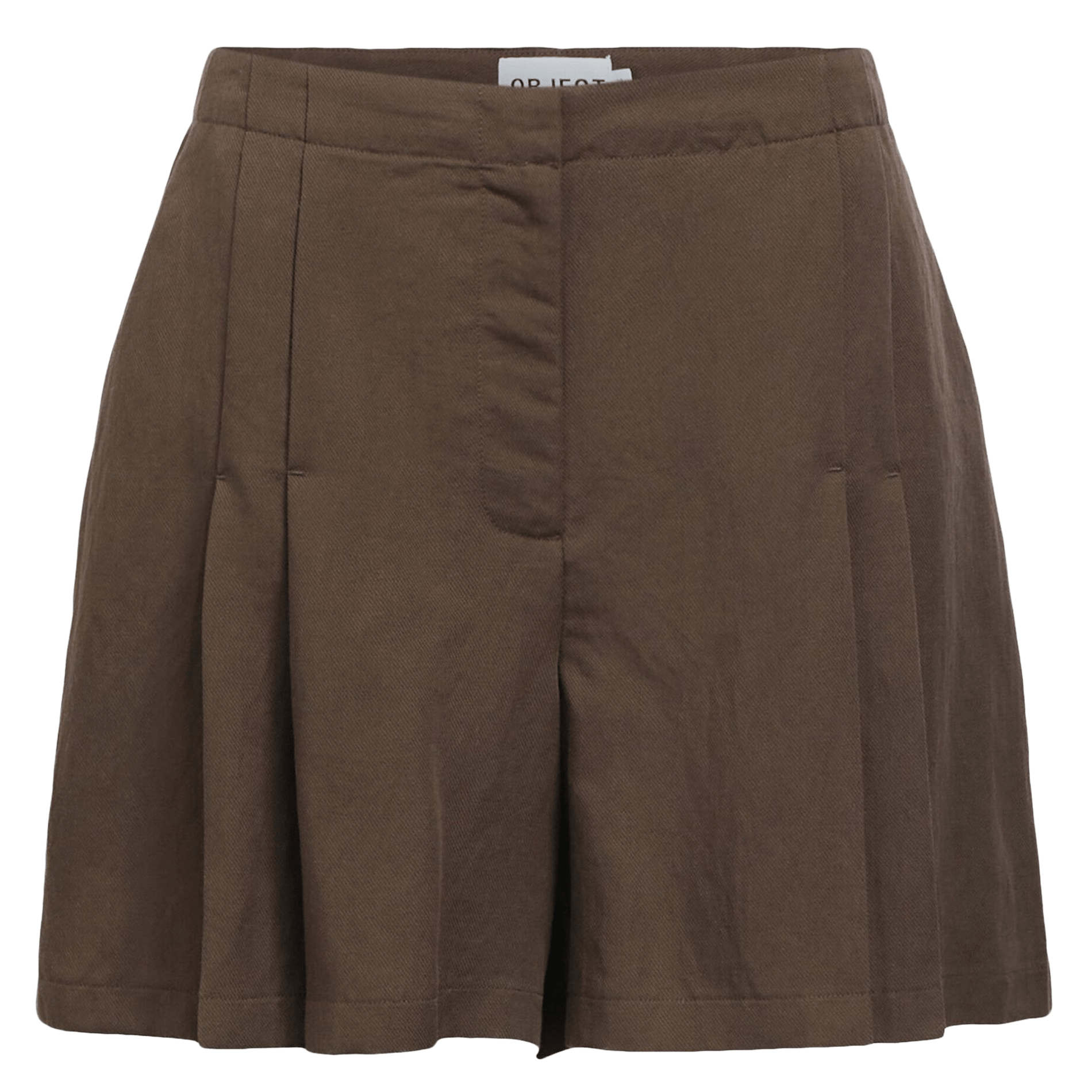 Gerad geschnittene Shorts OBJECT Braun