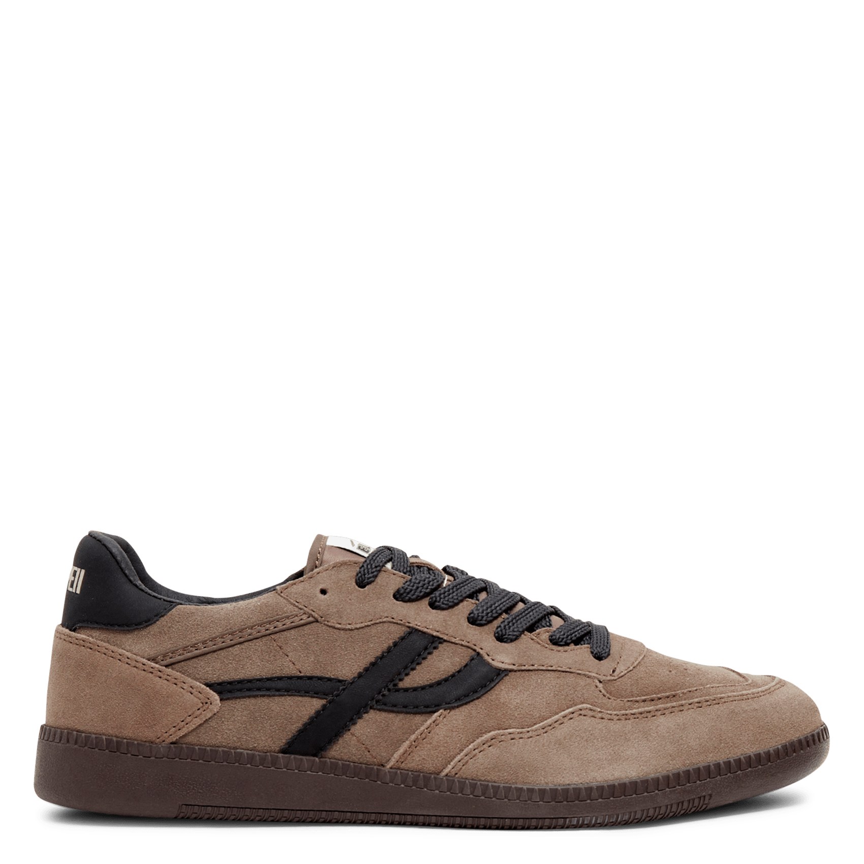 Lage suède sneakers POMPEII Zwart