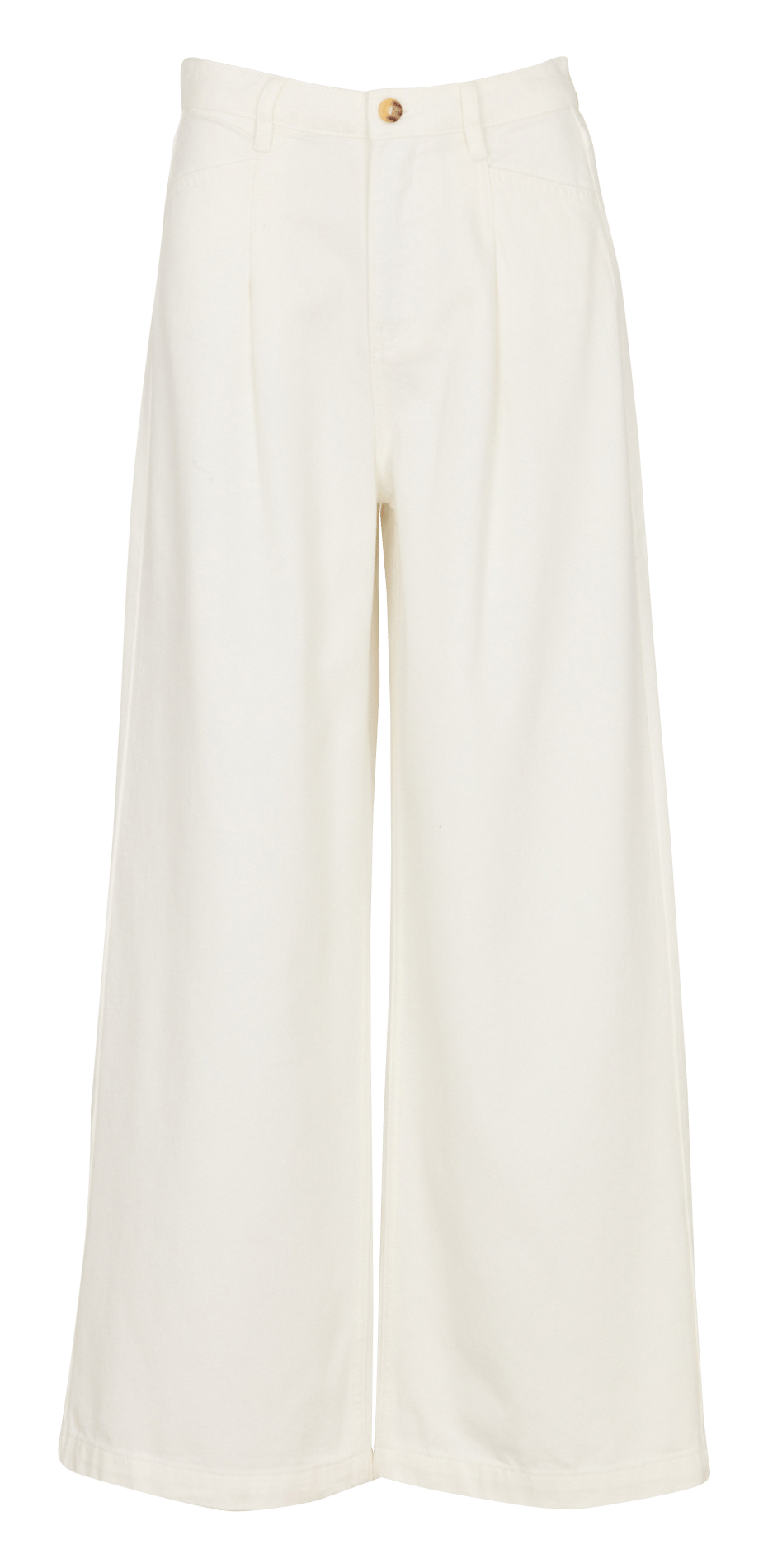 Cotton-blend wide-leg jeans KOOKAI White