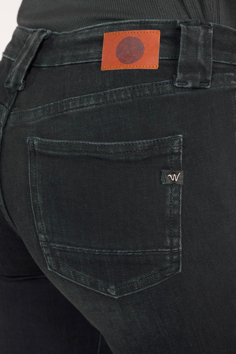 Bootcut jeans, length 34 LE TEMPS DES CERISES Black